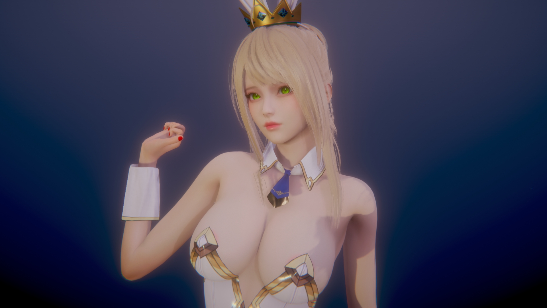 Honey Select 2 Honey Select 2 3d Girl Bunny Sexy Aigirl Big Tits Big Breasts Outfit Long Legs Animal Ears Sfw 2