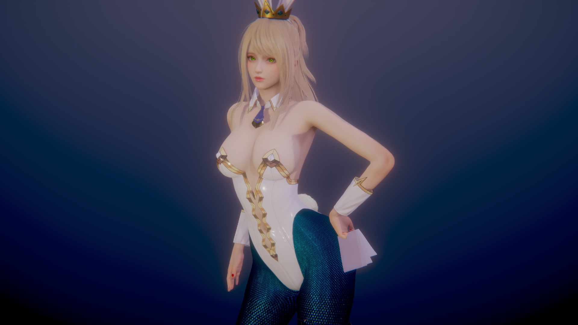 Honey Select 2 Honey Select 2 3d Girl Bunny Sexy Aigirl Big Tits Big Breasts Outfit Long Legs Animal Ears Sfw 3