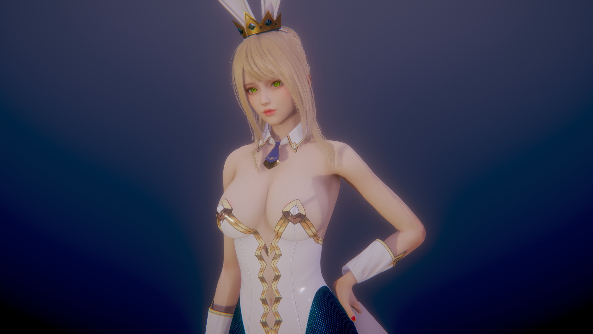 Honey Select 2 Honey Select 2 3d Girl Bunny Sexy Aigirl Big Tits Big Breasts Outfit Long Legs Animal Ears Sfw 5