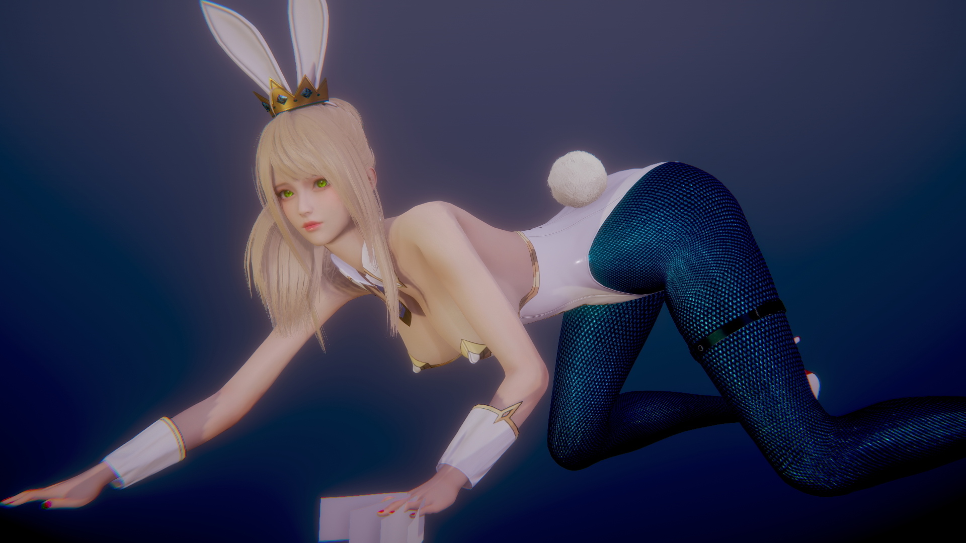 Honey Select 2 Honey Select 2 3d Girl Bunny Sexy Aigirl Big Tits Big Breasts Outfit Long Legs Animal Ears Sfw 6