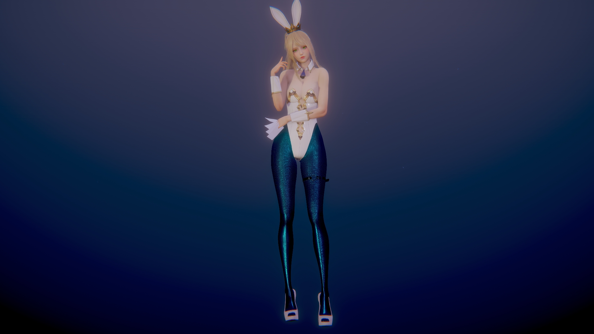 Honey Select 2 Honey Select 2 3d Girl Bunny Sexy Aigirl Big Tits Big Breasts Outfit Long Legs Animal Ears Sfw 9