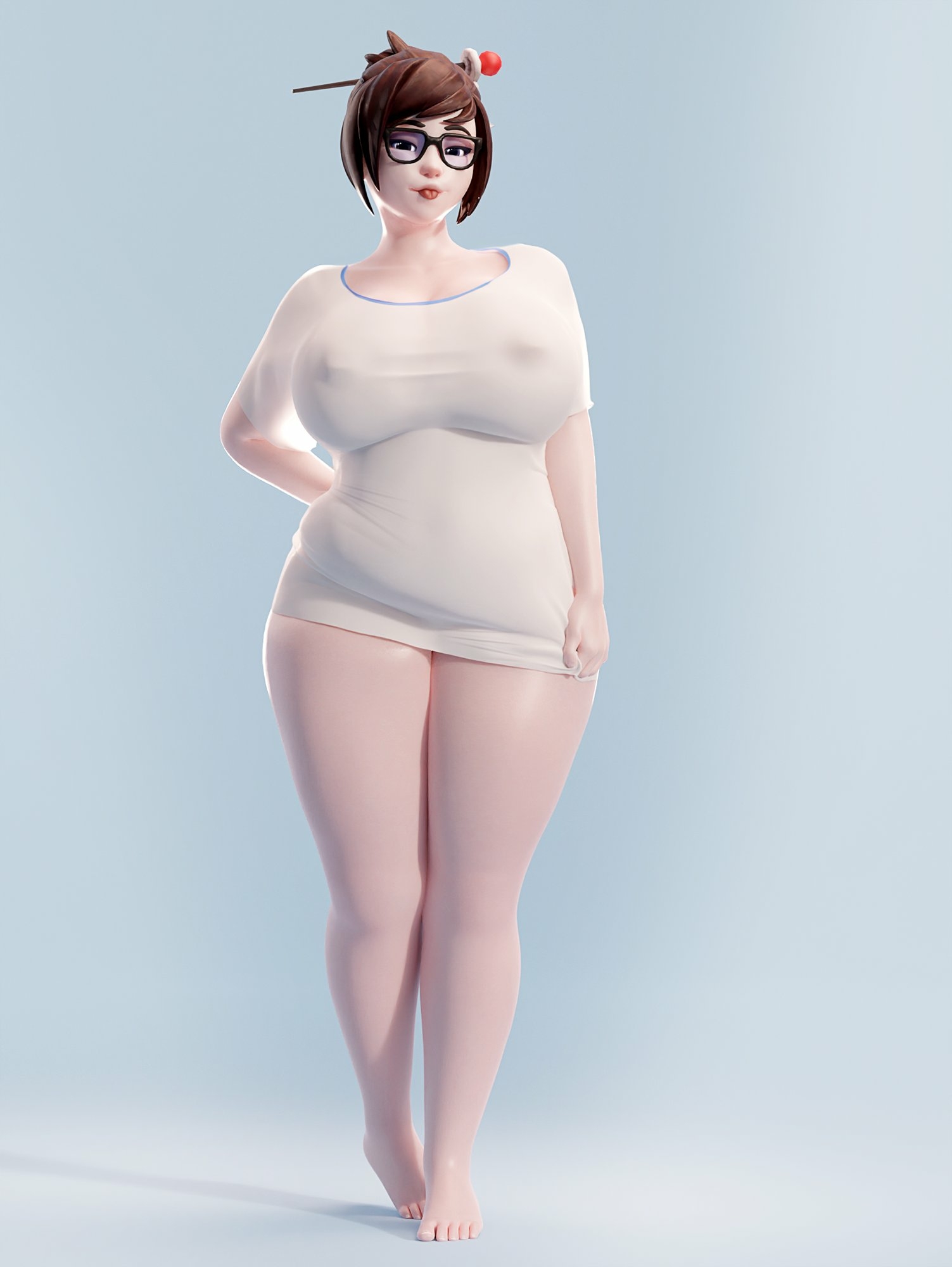 Mei cute Mei (Overwatch) Overwatch Half Naked Sexy Big Tits Tits Boobs Big boobs Big Ass Ass Horny Face Horny 3d Porn
