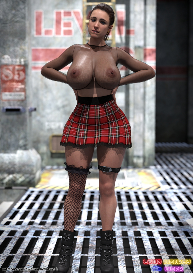 Mama - Pinups Mama Death Stranding Pinup Sexy Nude Big Tits Big Ass Pussy Render 2