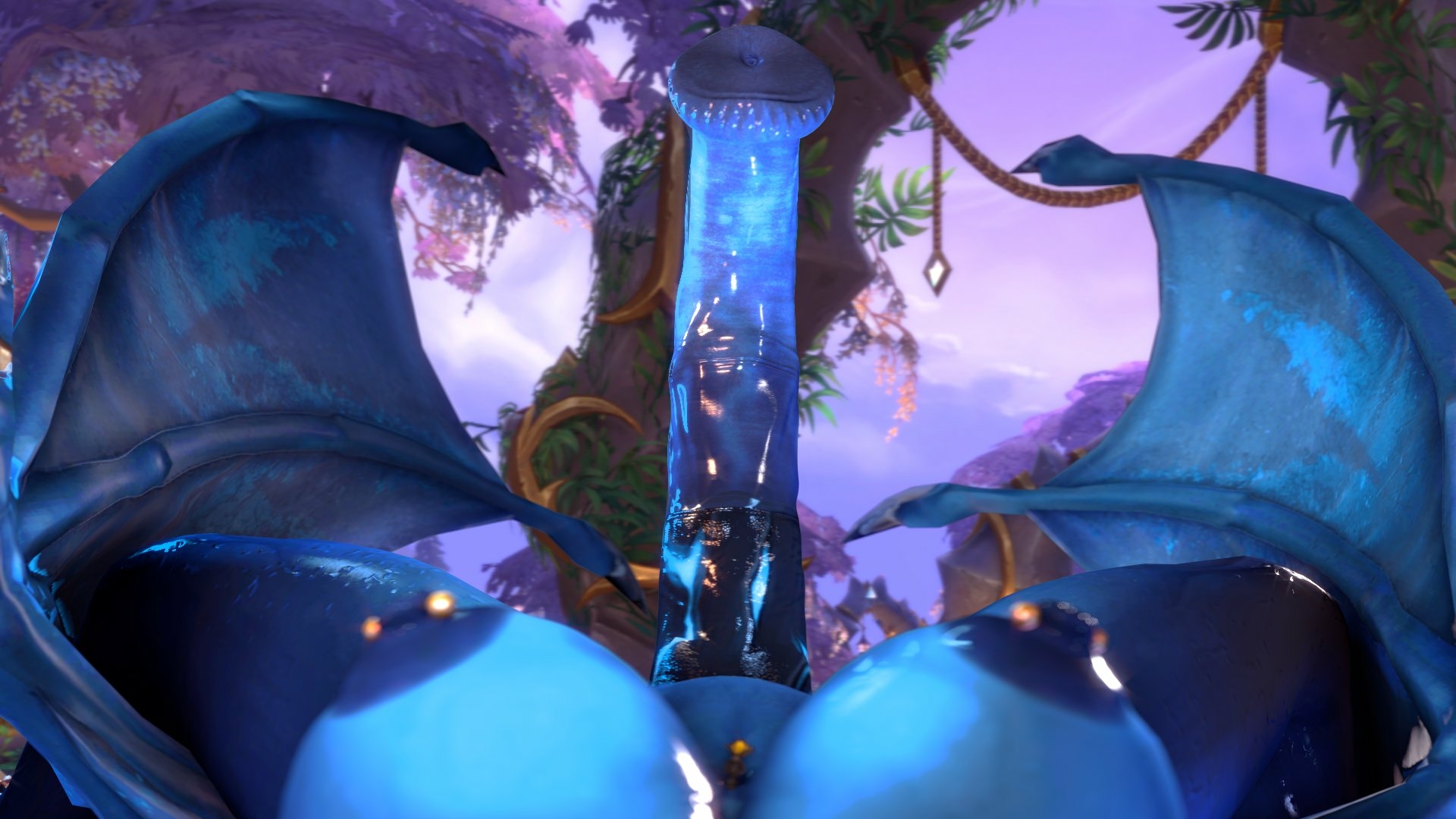 Dragonriding  ~Careful not to blow all of your vigor too fast! Draenei Blood Elf World Of Warcraft Futanari Futa Futa On Female Big Dick Dickgirl Anal Anal Penetration Anal Sex Anal Insertion Back View Fuck From Behind Bouncing Ass Riding Riding Sex 3d Porn 2