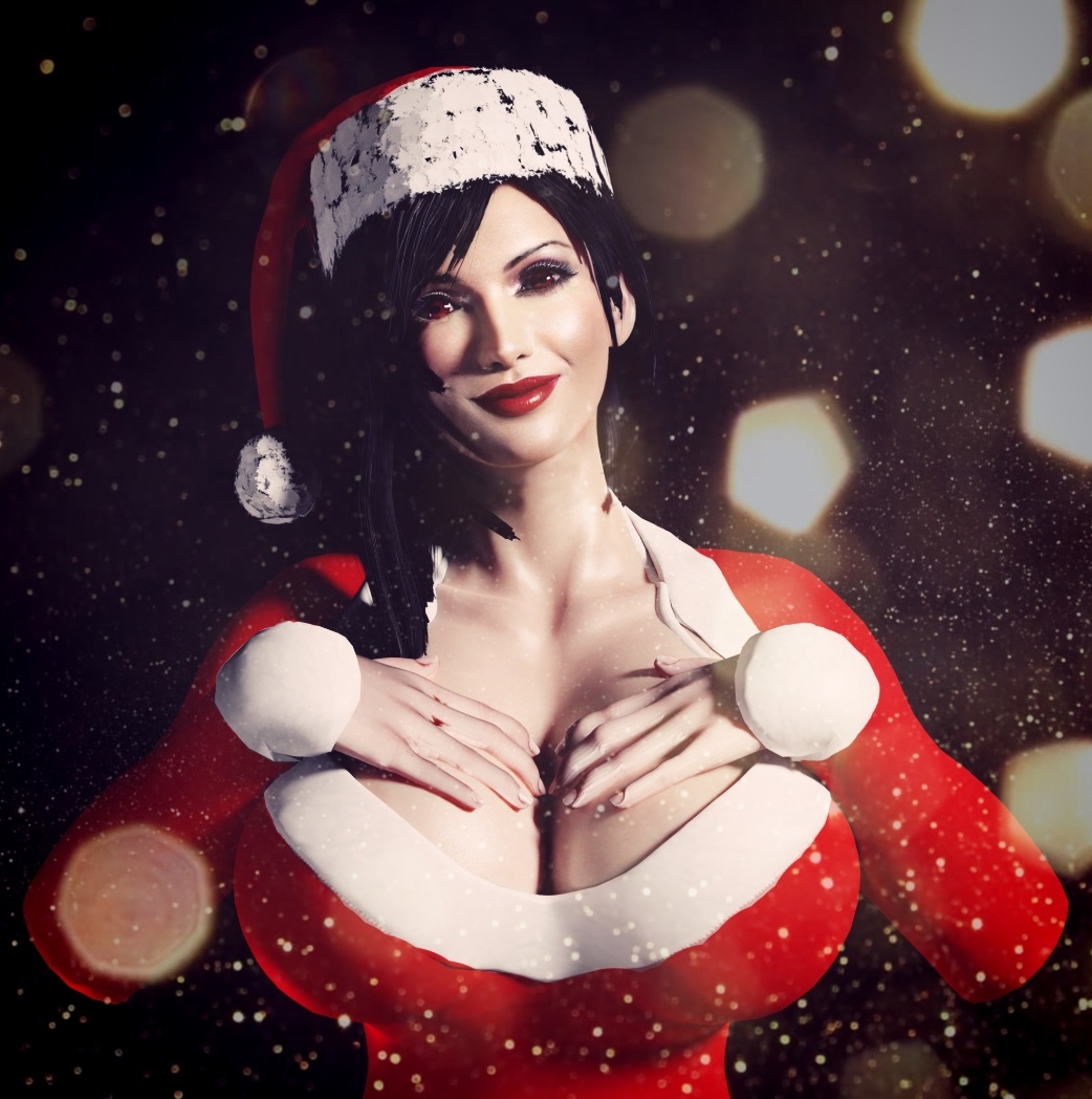 Tifa - Christmas time Tifa Lockhart Final Fantasy Ass Nsfw Boobs Big boobs Tits Sexy 3d Porn