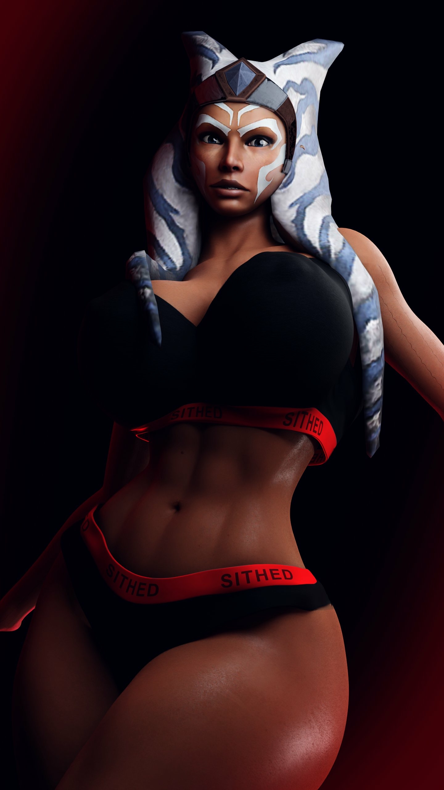 Ahsoka SITHED Ahsoka Tano Starwars Big boobs Horny Face Sexy 3d Porn