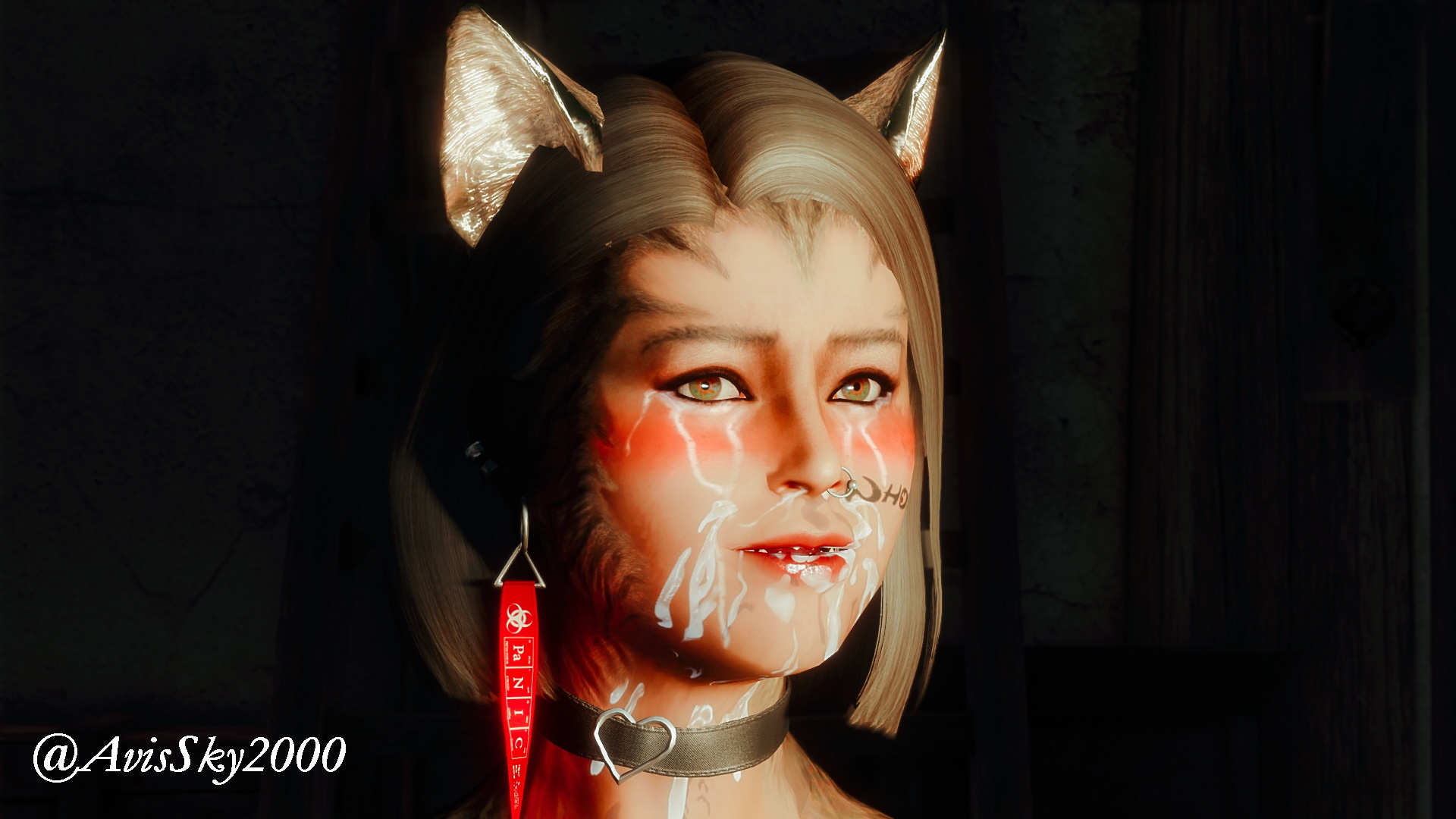 My Halfcat Character at Work Skyrim Furry Nsfw Cat Girl Cat Ears Babe Cum Cumshot Cum Covered Bukkake Big Tits Tits Bdsm Roleplay 2
