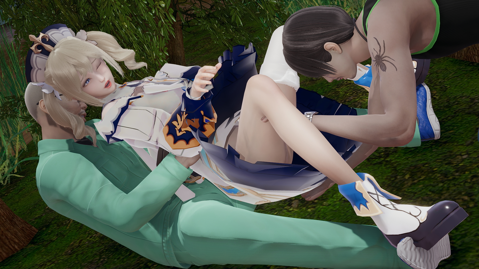 Honey Select 2 GenshinImpact Honey Select 2 3d Girl Threesome Rape Rough Panties Pussy Anal 5