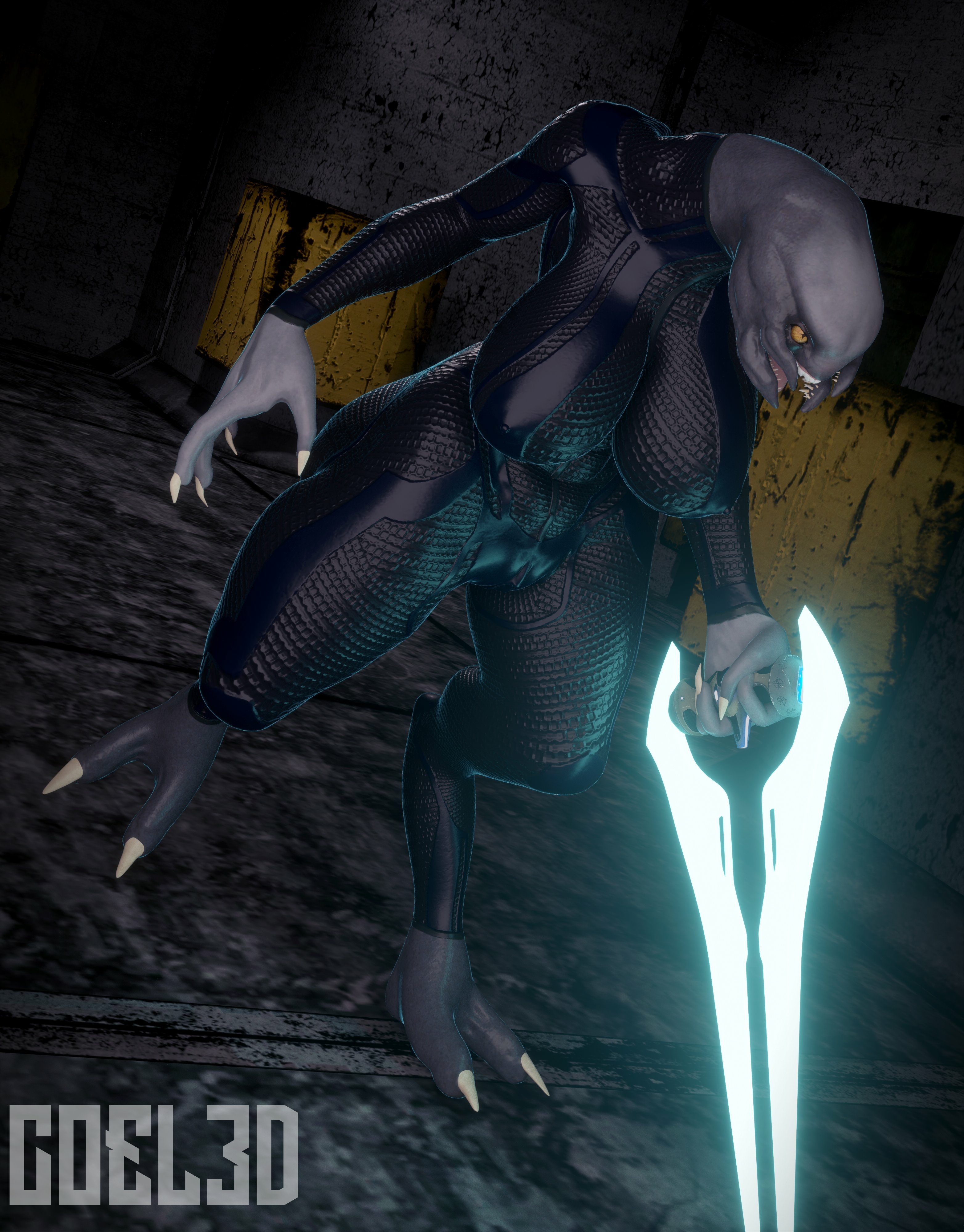no armor Elite (halo) Halo Boobs Big boobs Horny Face Sexy Furry 3d Porn