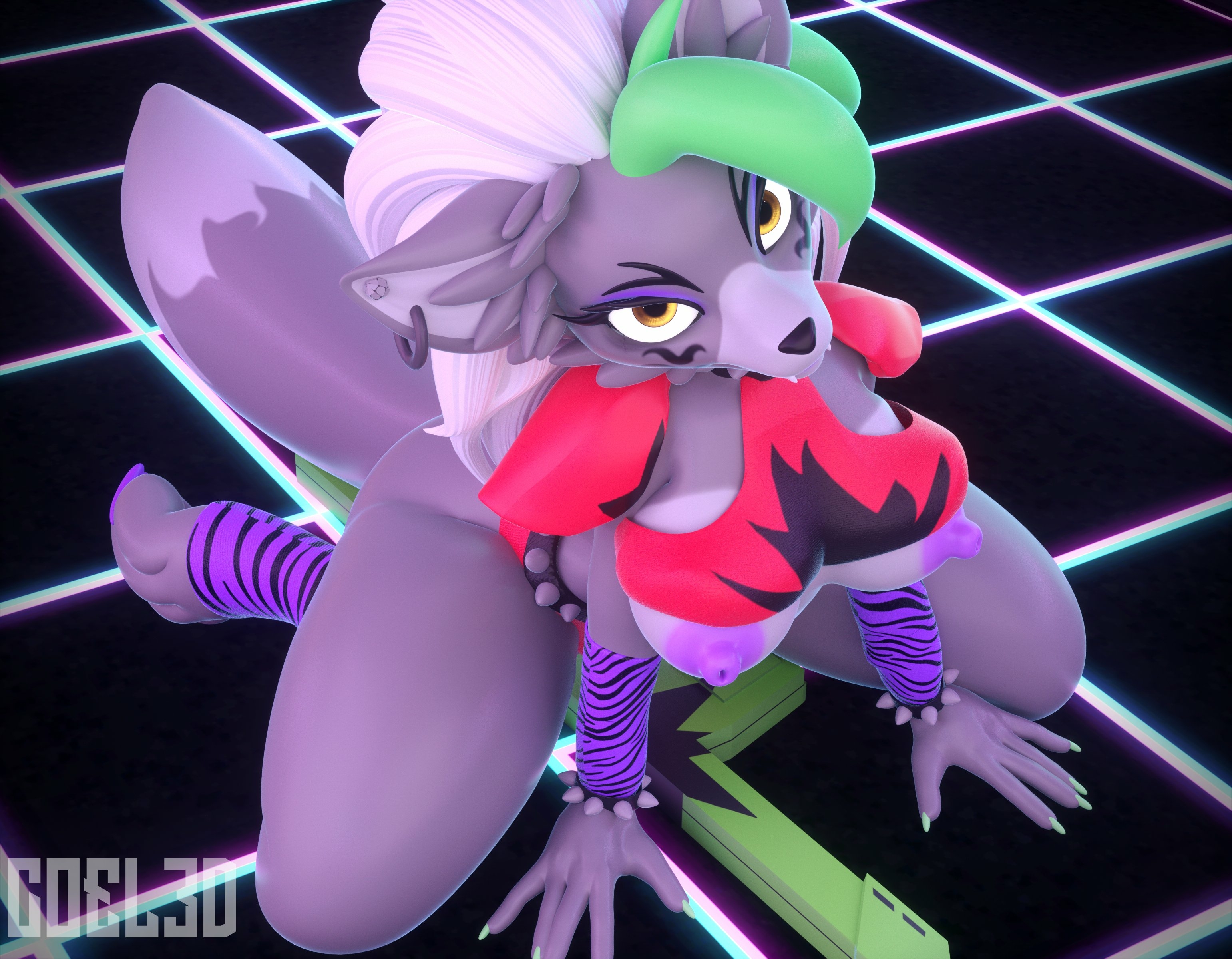 Roxy has a special thing or... Things to show you in her patreon exclusives for all tiers~ Roxanne Wolf Five Nights At Freddys Nipples Big Dick Dickgirl Boobs Big boobs Horny Face Sexy Furry 3d Porn