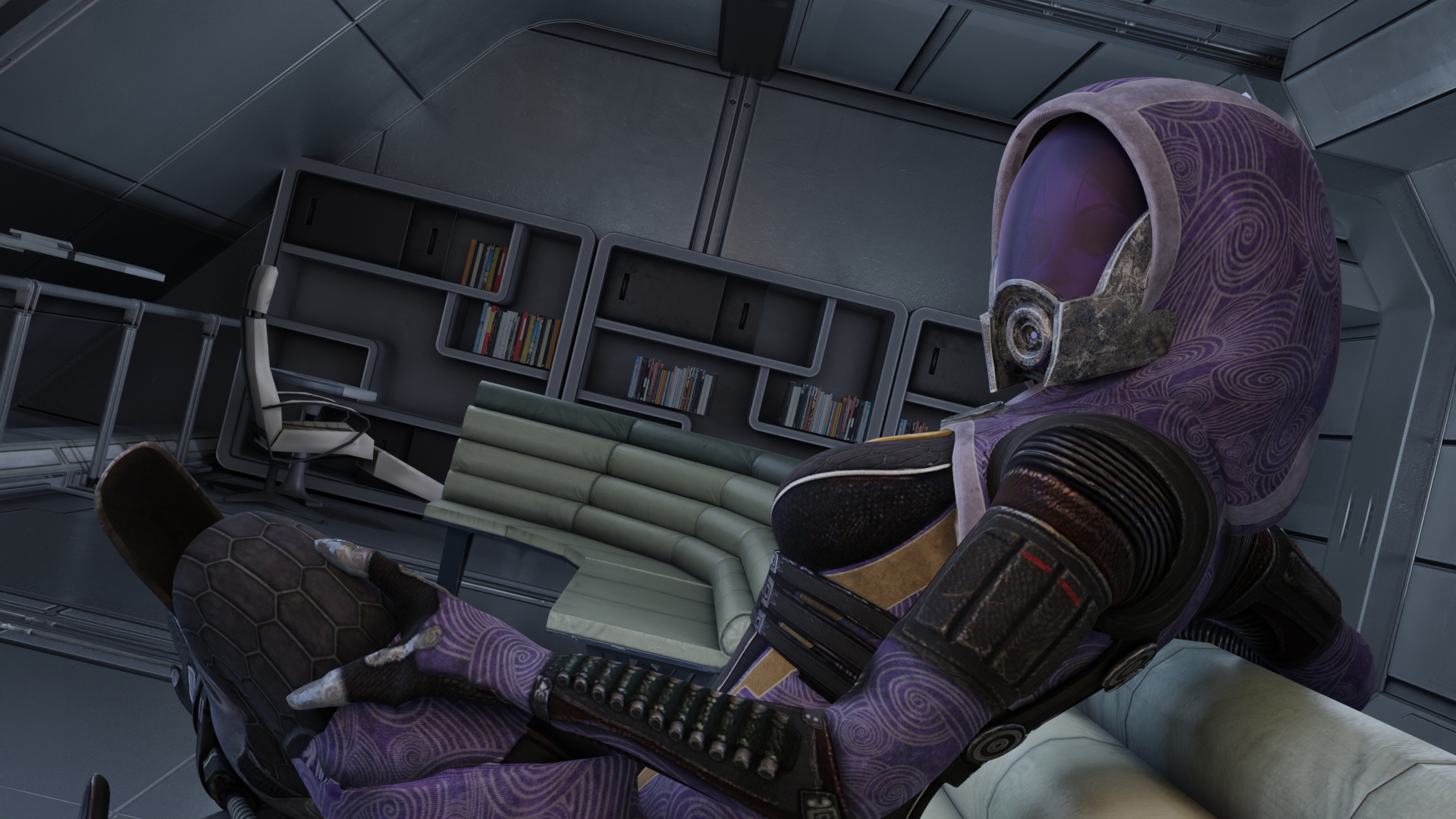 Tali having fun Tali Zorah Tali'zorah Nar Rayya Mass Effect Alien Girl Licking Licking Cock Bwc