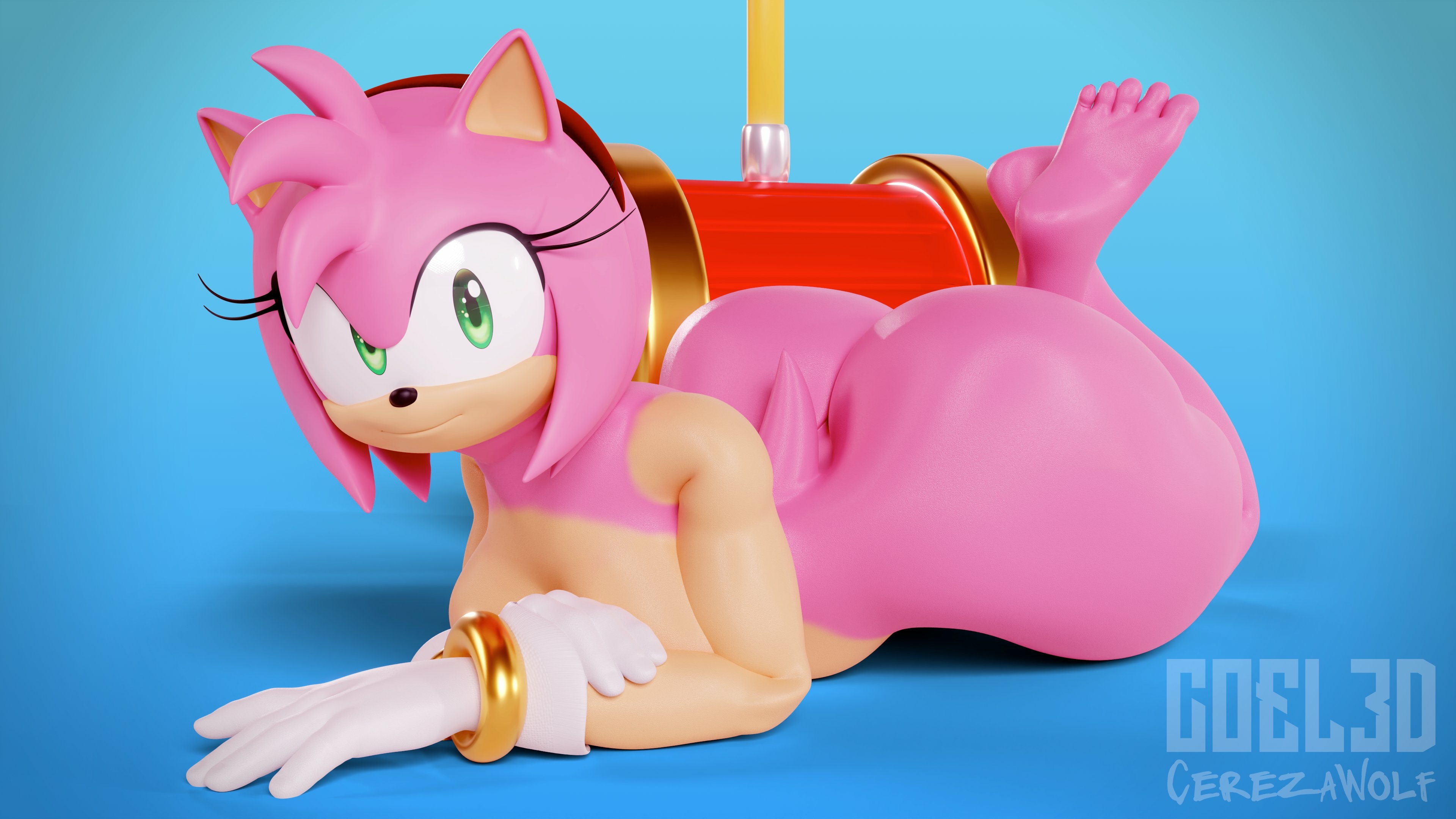 Amy model ♥. Amy Rose Sonic Naked Boobs Ass Sexy Furry 3d Porn