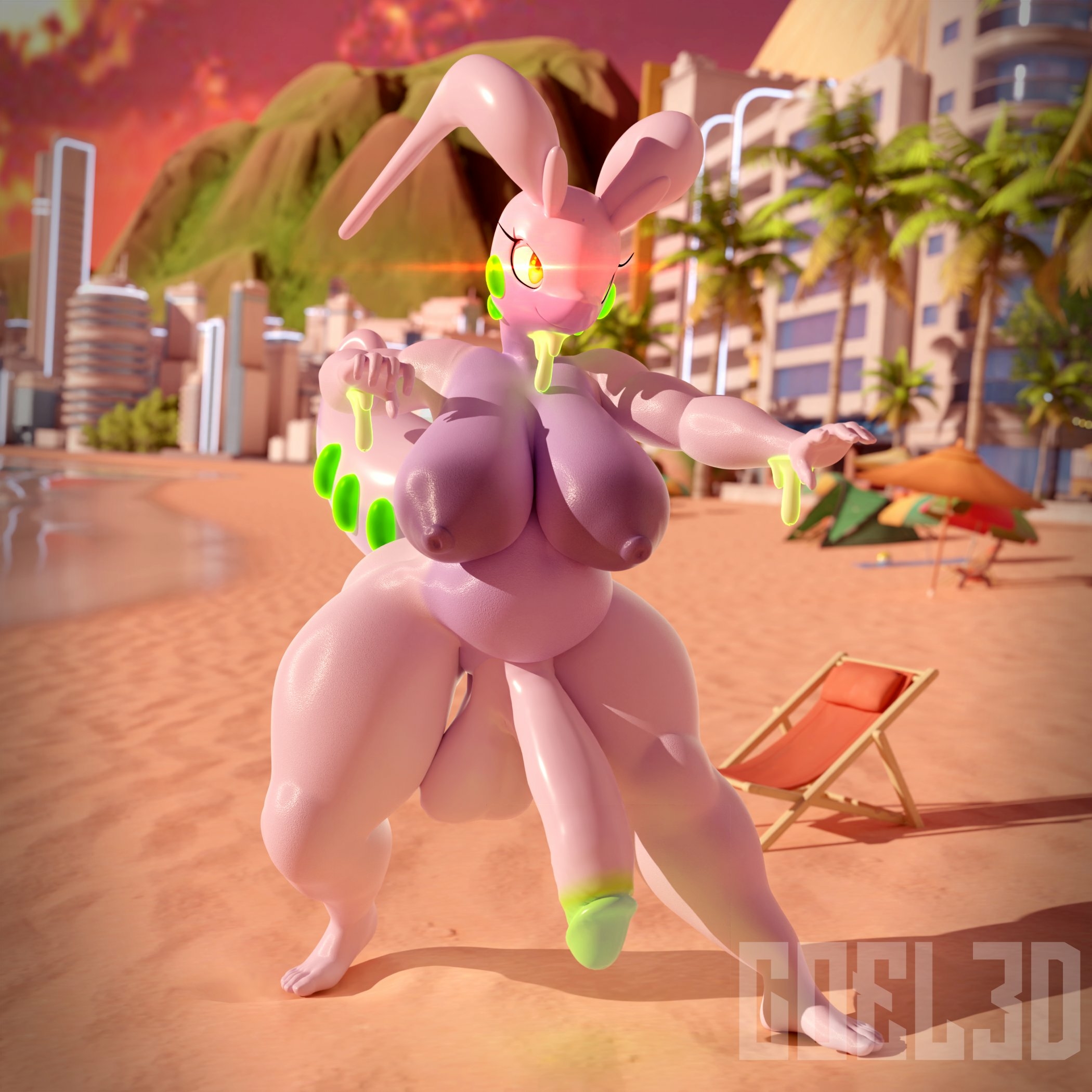 An alpha Goodra appeared ♥ Goodra Pokemon Futanari Futa Big Dick Dickgirl Naked Boobs Big boobs Nipples Ass Sexy Furry 3d Porn