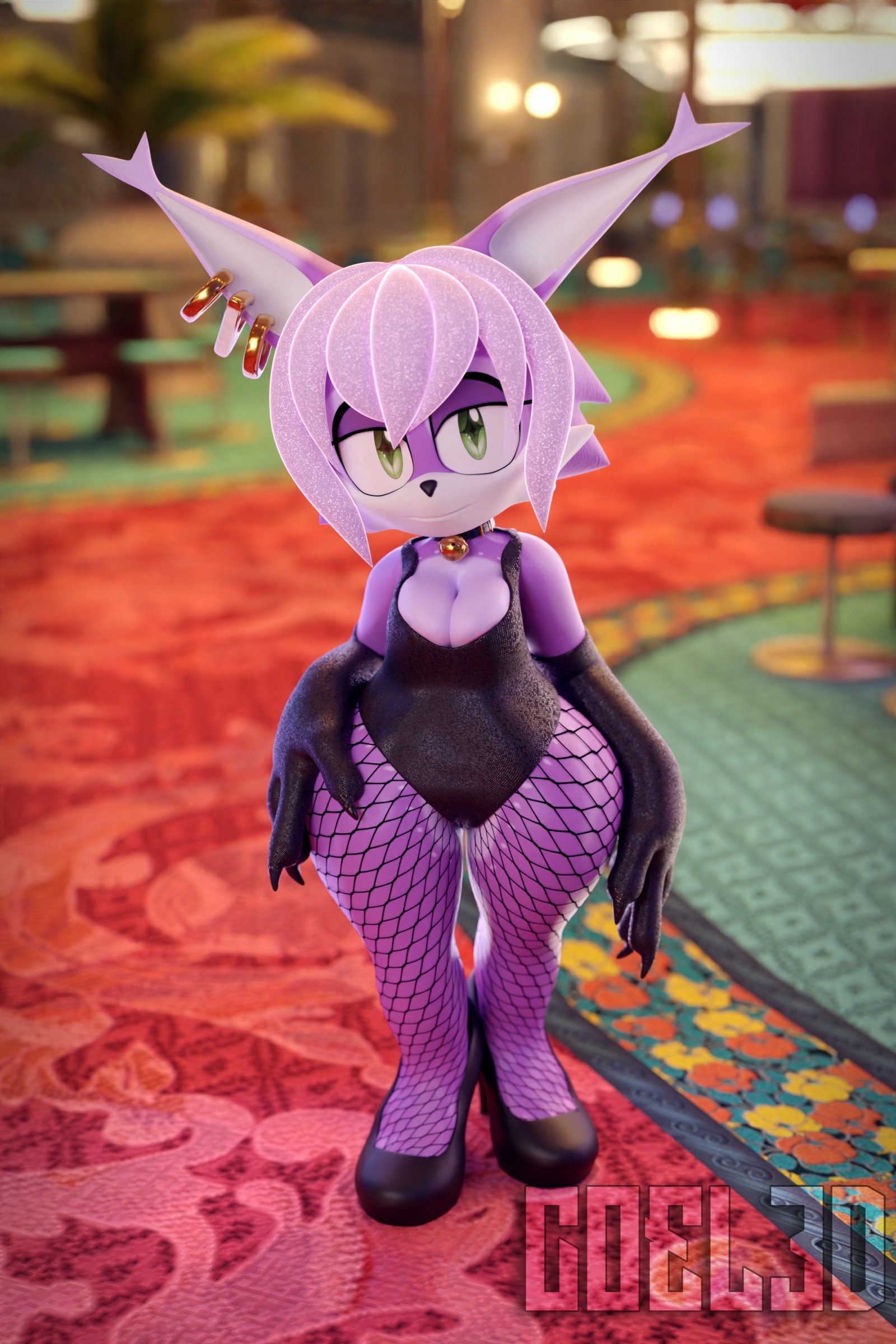 What can I do for you  master? ♥🍇 Sonic Original Character Lingerie Horny Face Sexy Furry 3d Porn Boobs