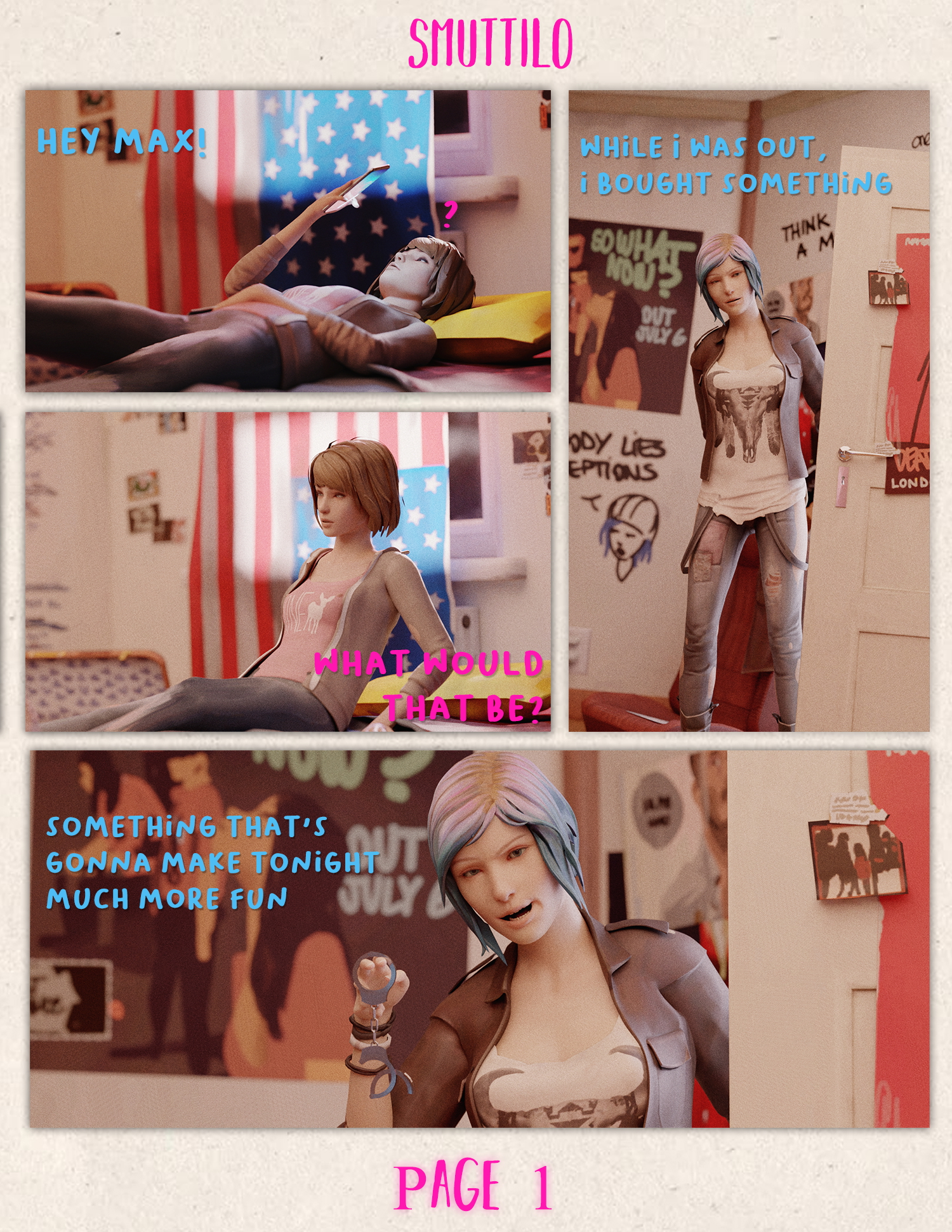 Discovery Comic full Life is Strange Max Caulfield Chloe Price Life Is Strange Bdsm Vibrator Comic Bed Cunnilingus 2girls Lesbian 2