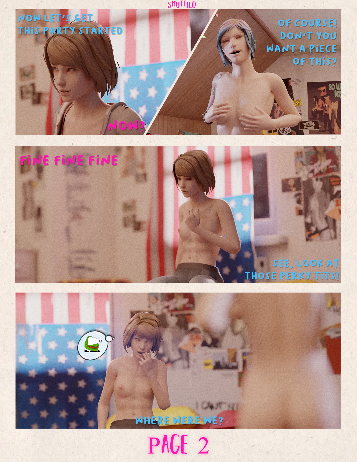 Discovery Comic full Life is Strange Max Caulfield Chloe Price Life Is Strange Bdsm Vibrator Comic Bed Cunnilingus 2girls Lesbian 3
