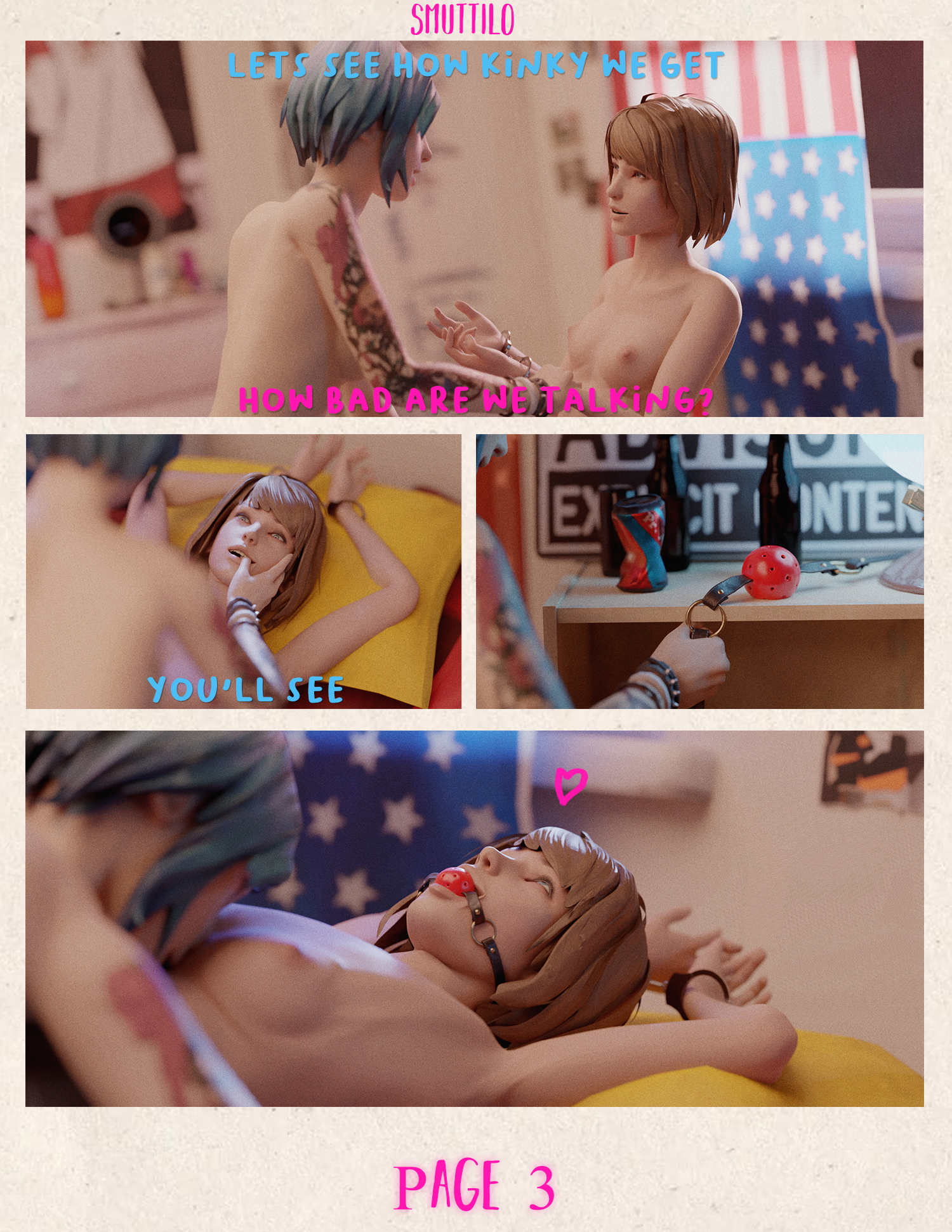 Discovery Comic full Life is Strange Max Caulfield Chloe Price Life Is Strange Bdsm Vibrator Comic Bed Cunnilingus 2girls Lesbian 4