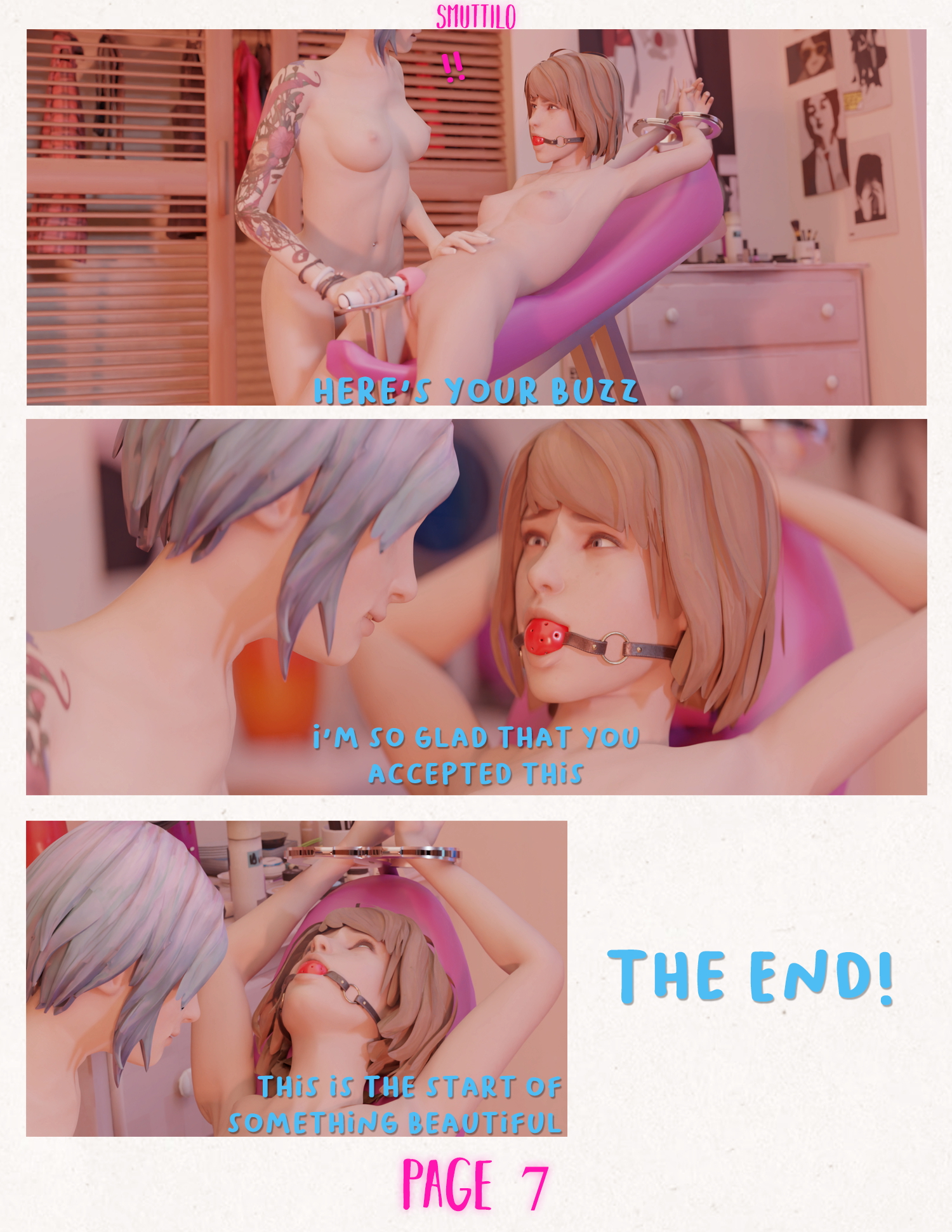 Discovery Comic full Life is Strange Max Caulfield Chloe Price Life Is Strange Bdsm Vibrator Comic Bed Cunnilingus 2girls Lesbian 8