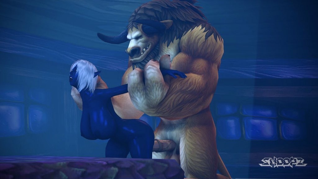 Nualia/Tauren- Queen Nualia Fallen Throne Tauren World Of Warcraft Monster Monster Cock Big Dick Naked Boobs Ass Sexy Horny Face 3d Porn
