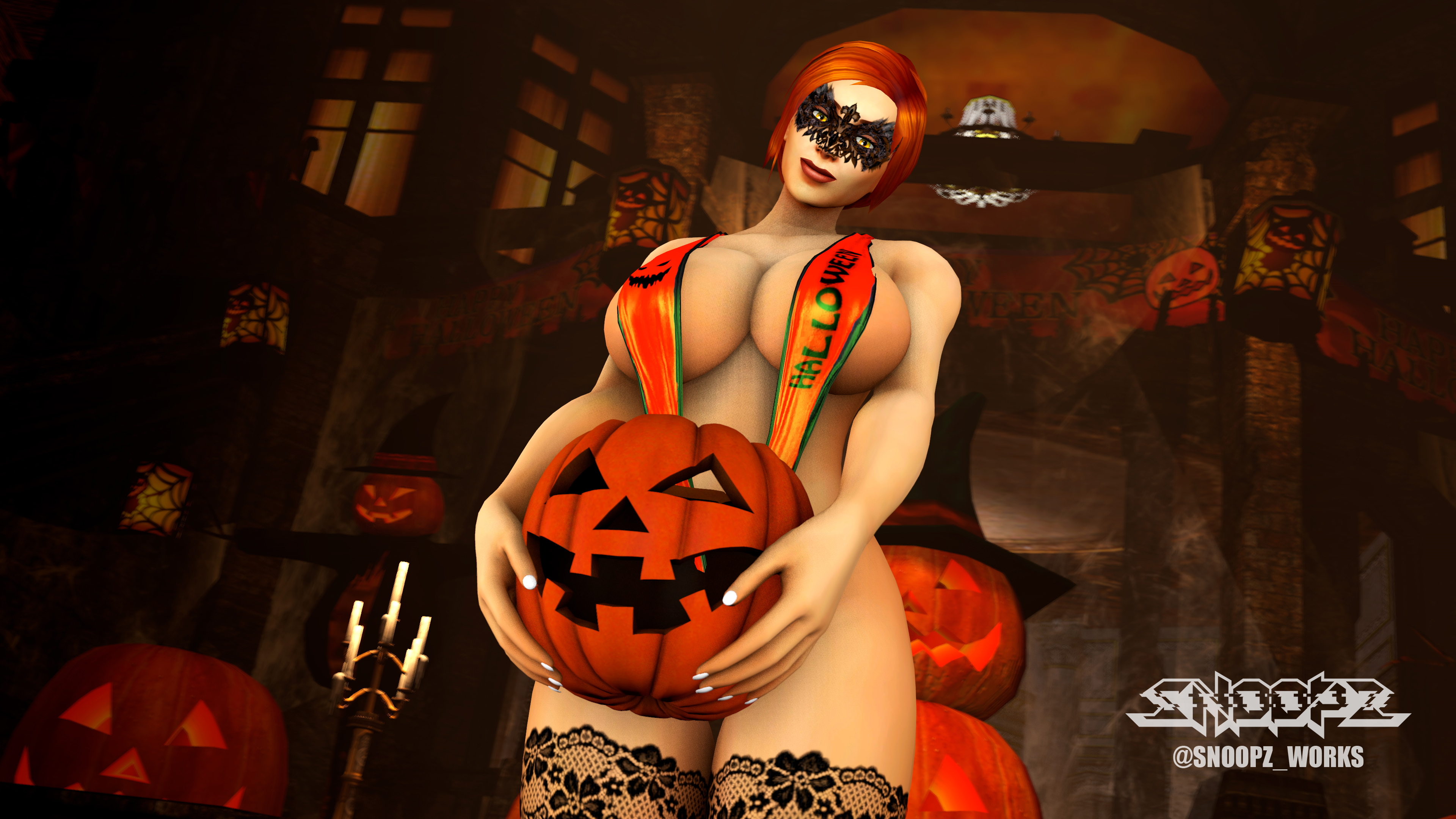 -Happy Halloween! Again. but... With Assumi!- Assumi World Of Warcraft Naked Ass Big boobs Boobs Sexy Horny Face 3d Porn