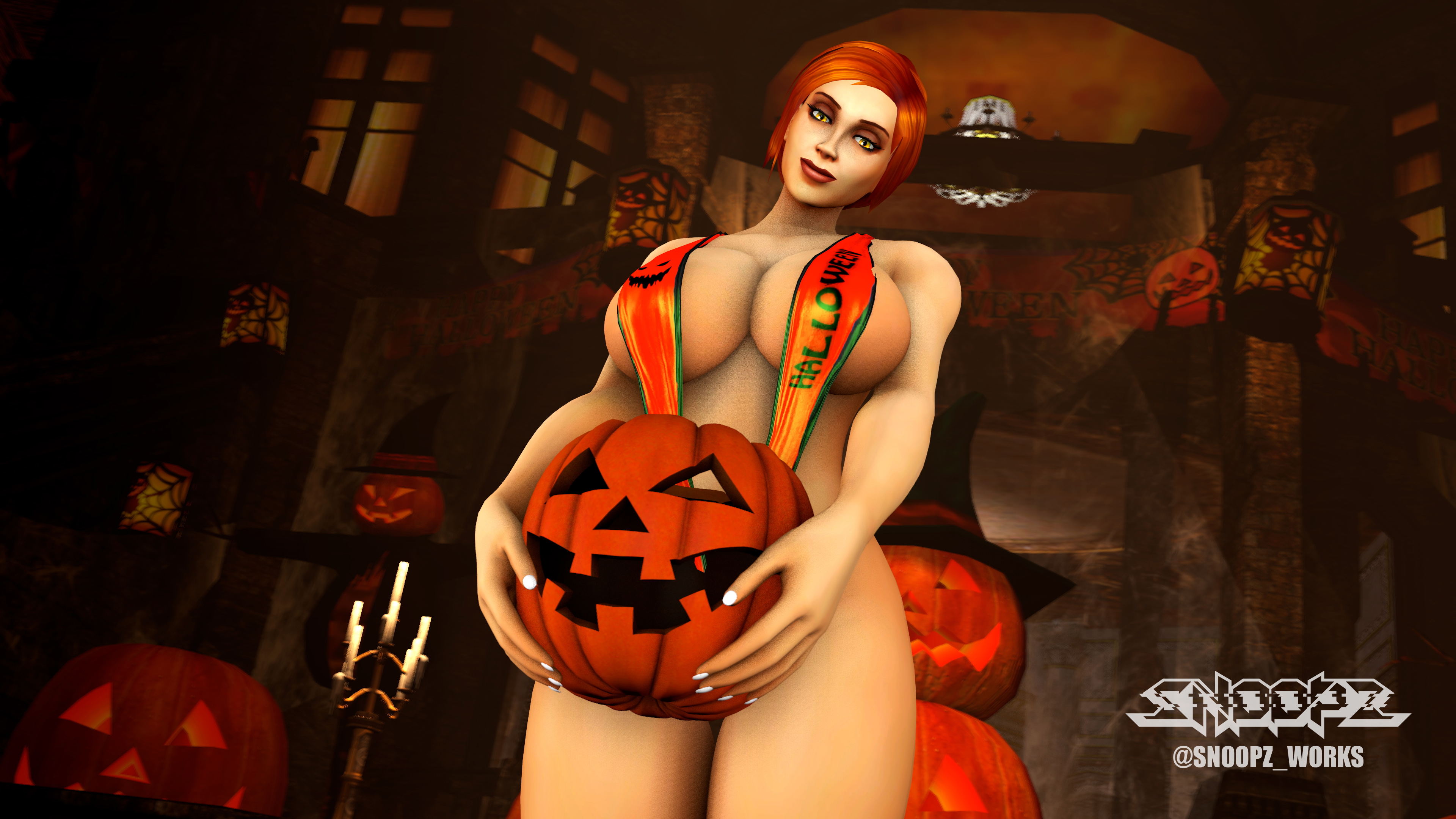 -Happy Halloween! Again. but... With Assumi!- Assumi World Of Warcraft Naked Ass Big boobs Boobs Sexy Horny Face 3d Porn 2