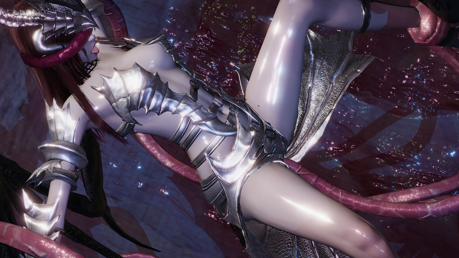Honey Select 2 Tentacles 3D Porn Honey Select 2 Tentacles Monster Pussy Deep throat Fantasy Horns Creature 4