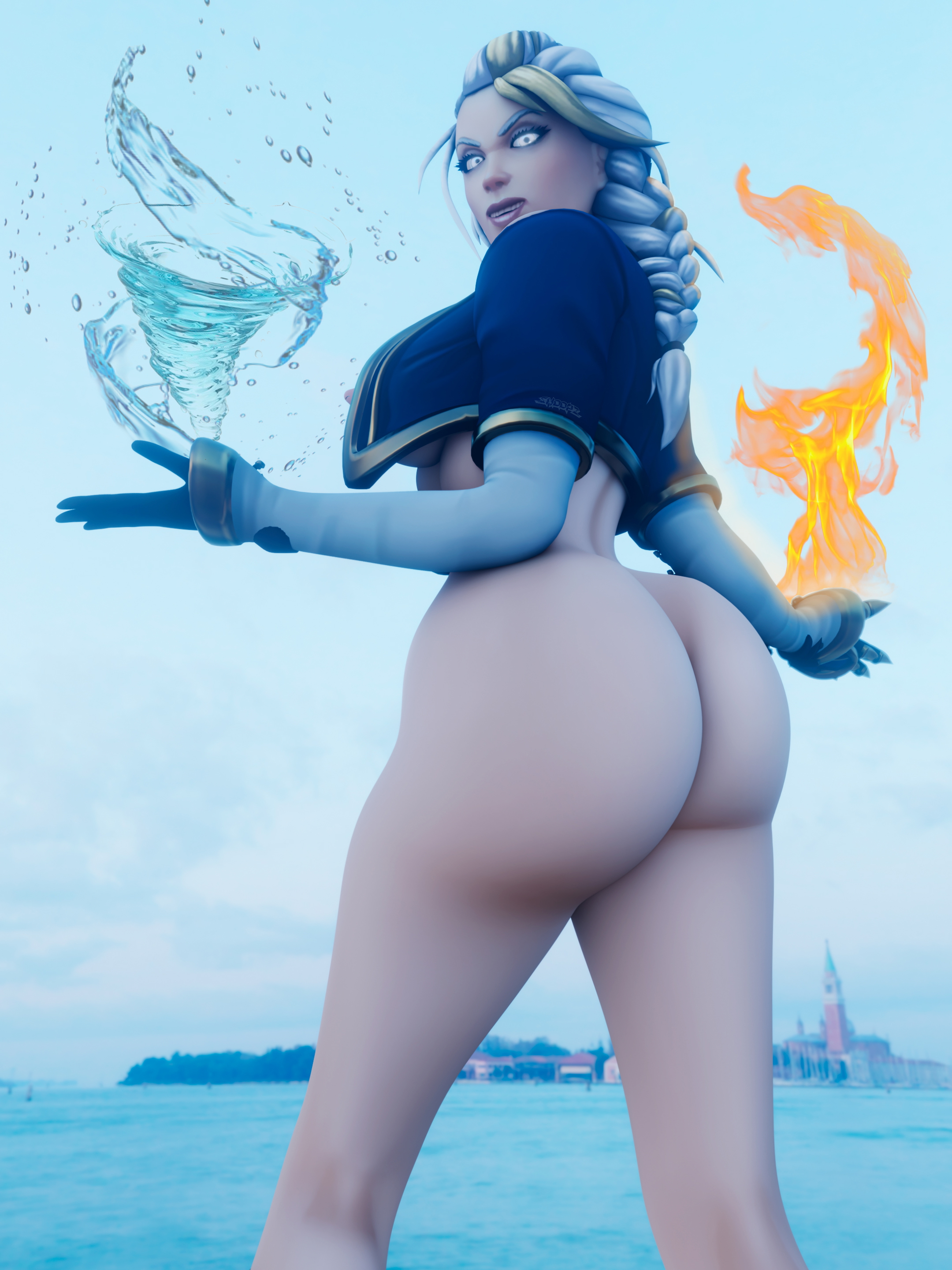 Jaina has a tremendously big... powersurge. Jaina Proudmoore World Of Warcraft Back View Lingerie Horny Face Ass Big boobs Boobs Sexy 3d Porn