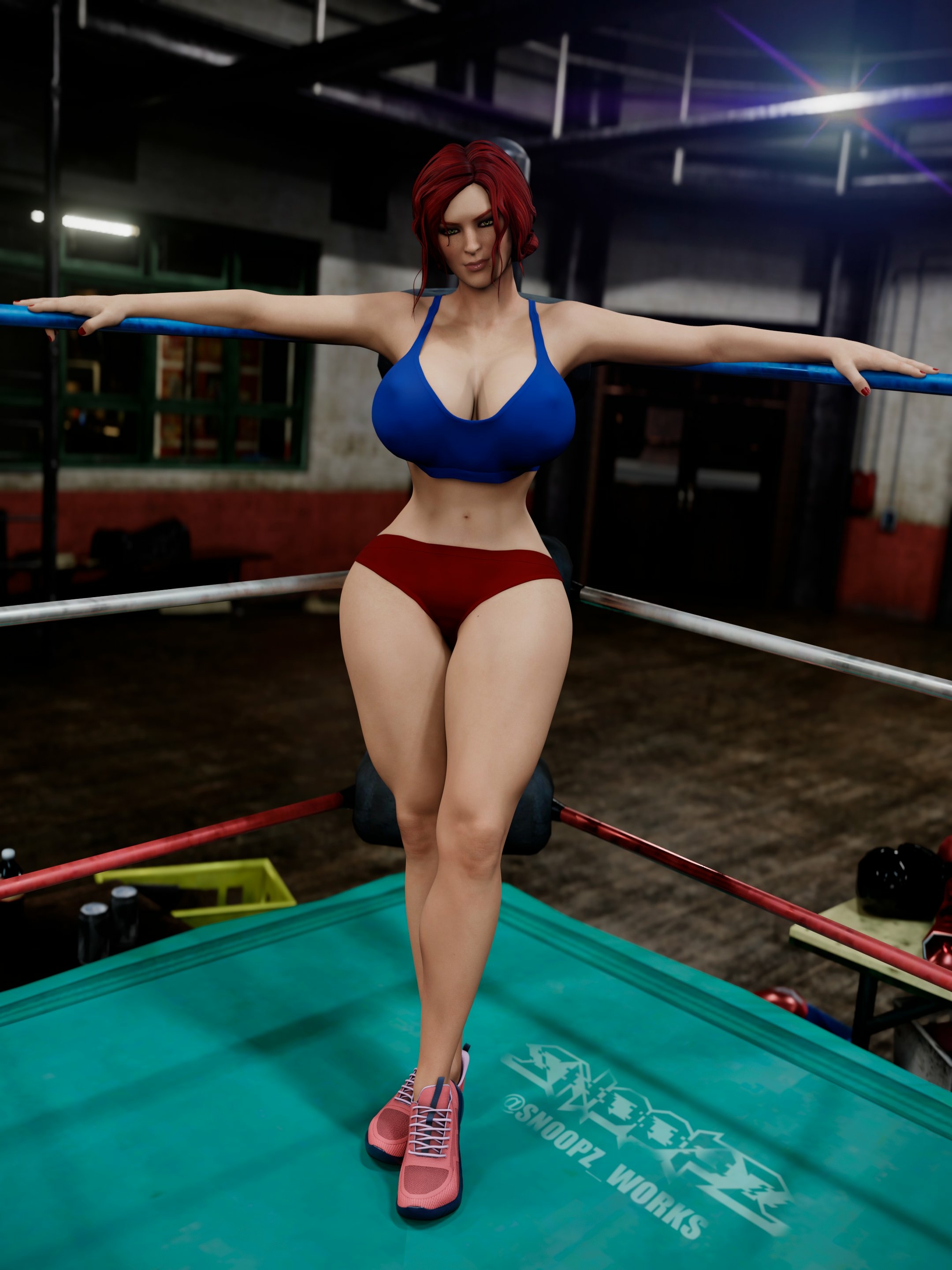 -Triss Workout session- Triss Merigold The Witcher Bikini Naked Horny Face Ass Big boobs Boobs Sexy 3d Porn