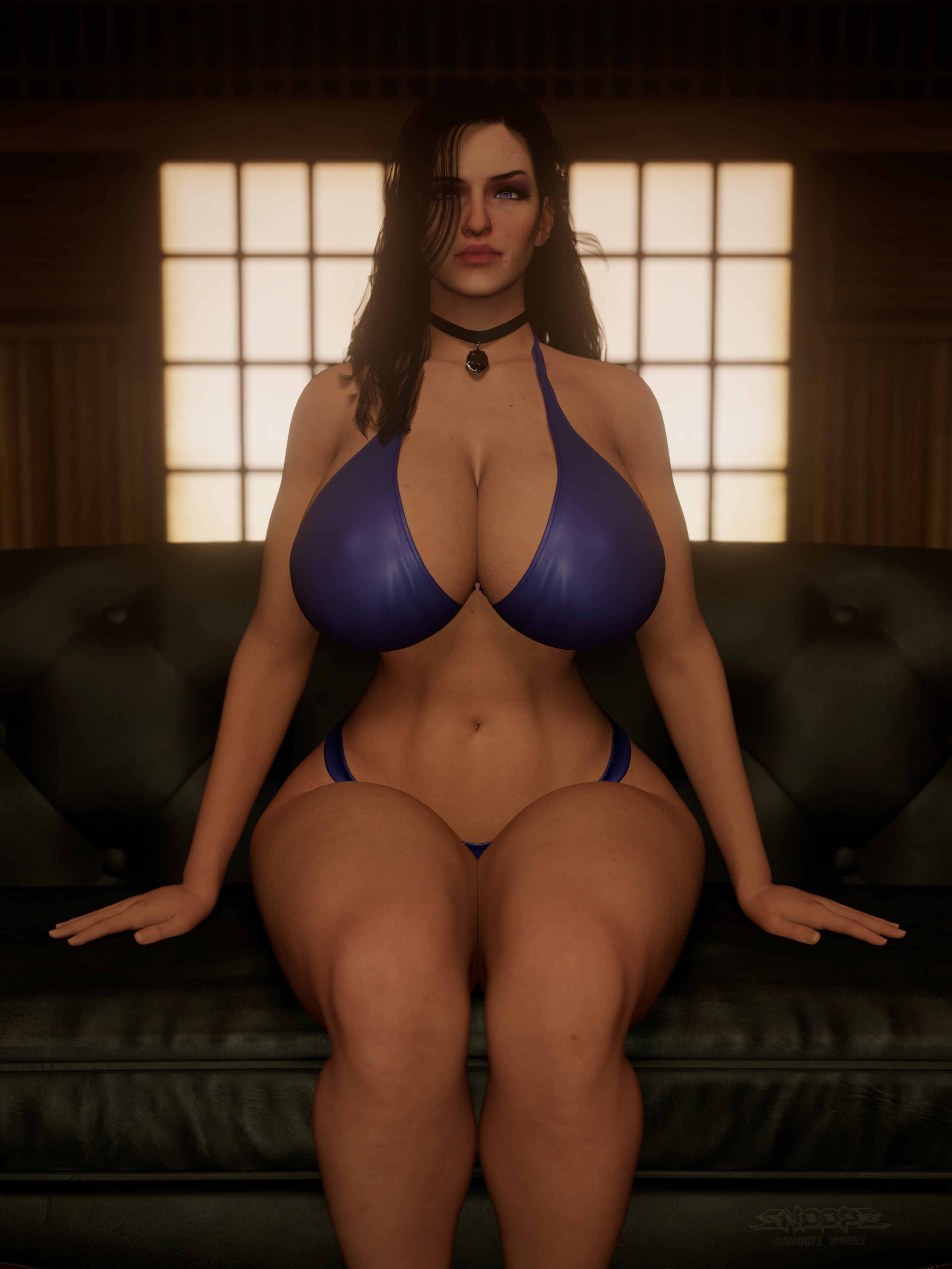 I preferred Triss  until now... Oh  my! Yennefer di Vengerberg The Witcher Bikini Naked Horny Face Ass Big boobs Boobs Sexy 3d Porn