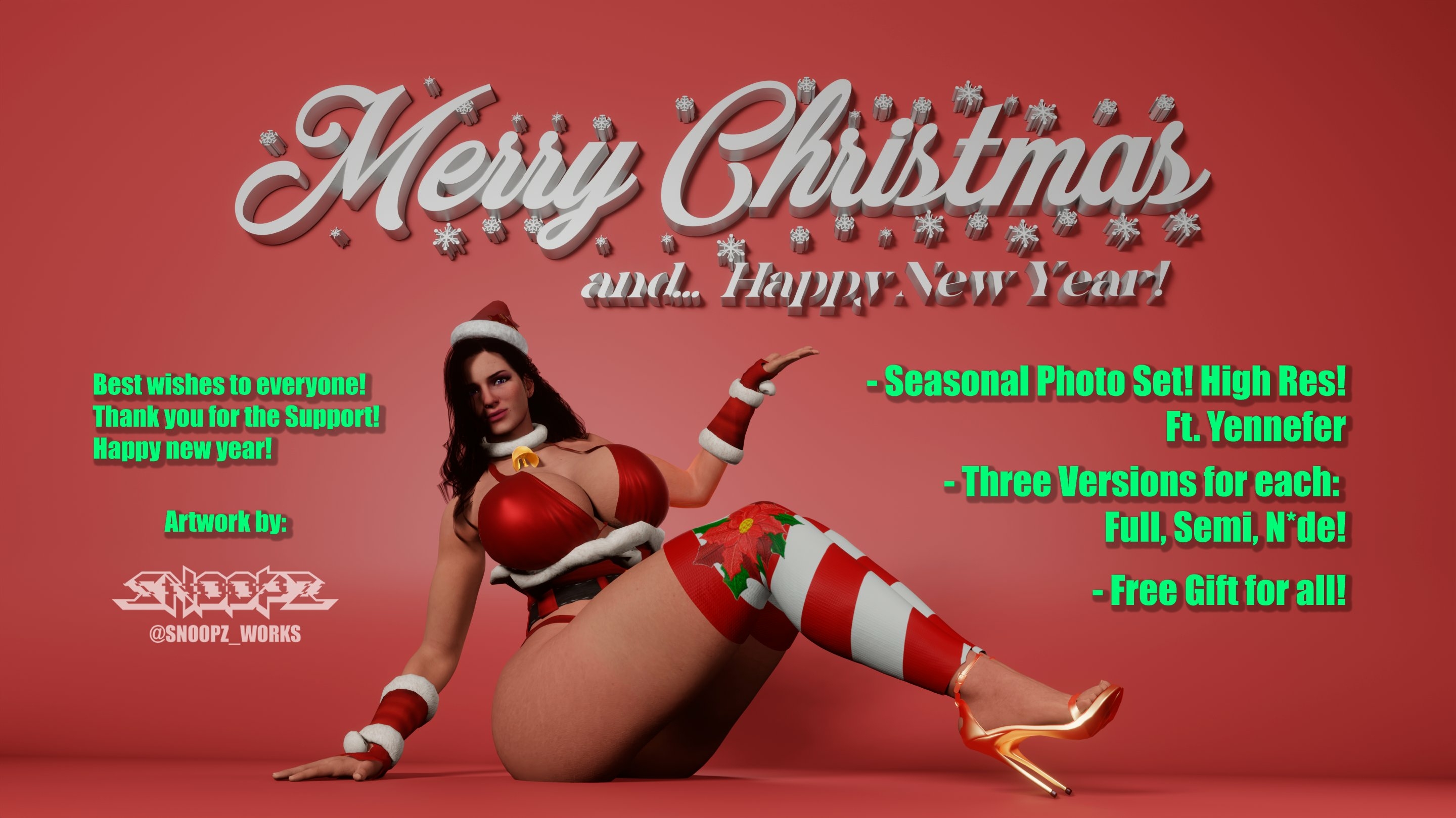 A really speacial gift from me to you all! Yennefer di Vengerberg The Witcher Bikini Naked Horny Face Ass Big boobs Boobs Sexy 3d Porn