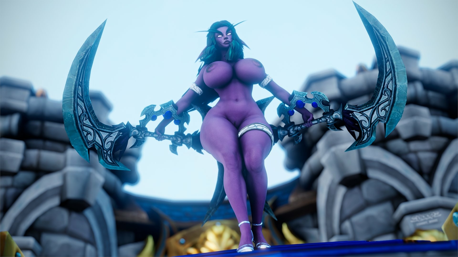 More Tyrande Tyrande Whisperwind World Of Warcraft Pussy Nipples Lingerie Horny Face Ass Big boobs Boobs Sexy 3d Porn 2