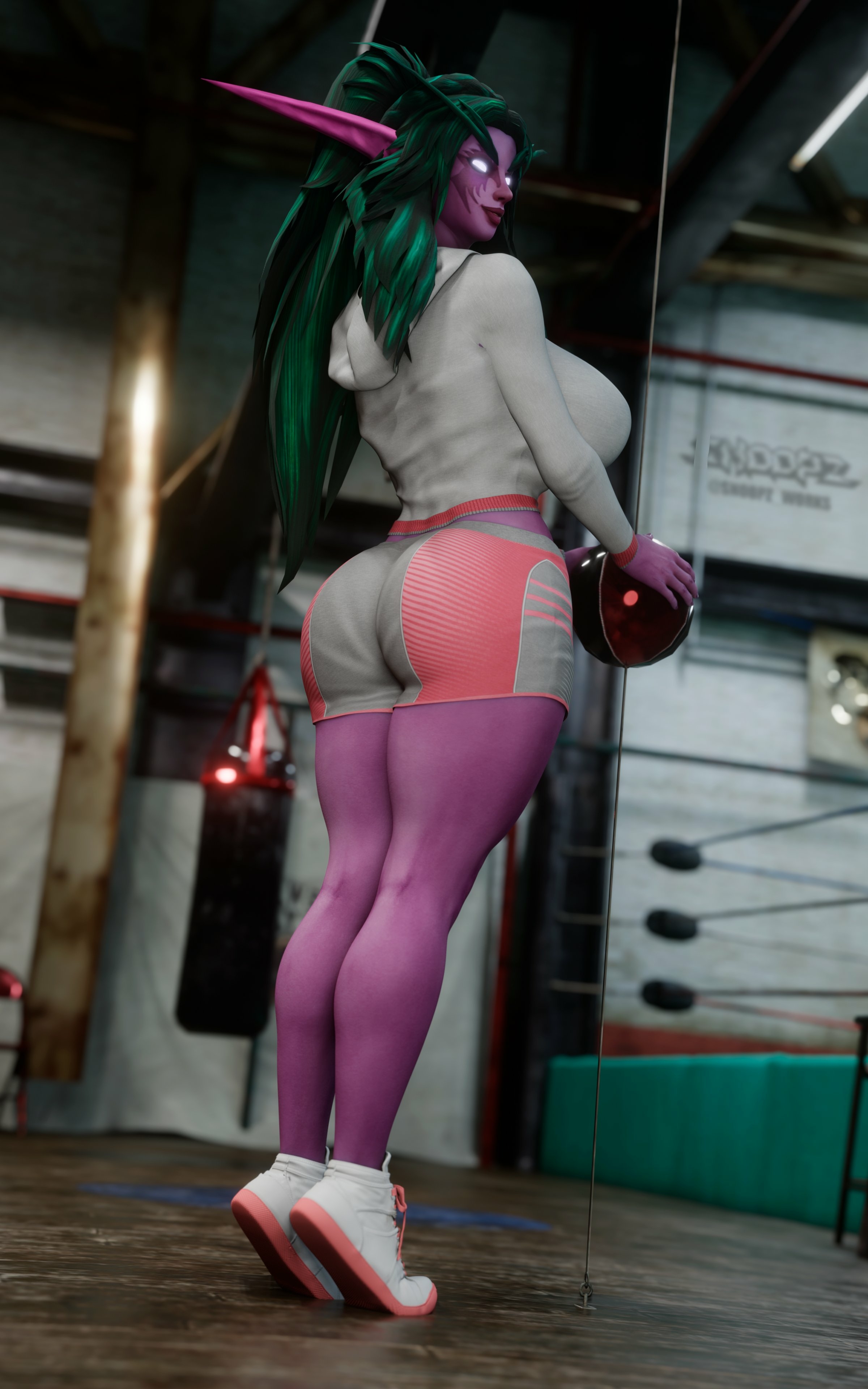 I got that dream again! Tyrande Whisperwind World Of Warcraft Nipples Lingerie Horny Face Ass Big boobs Boobs Sexy 3d Porn