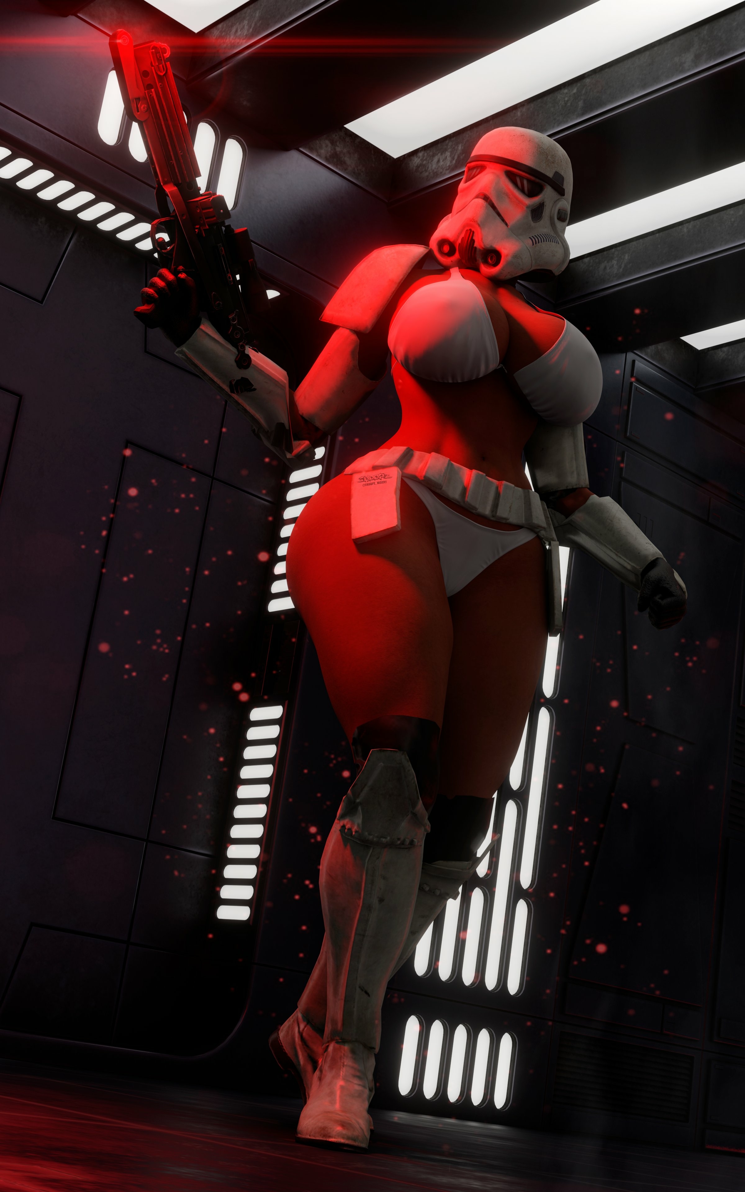 May the 4th be with you! Starwars Original Character Lingerie Bikini Horny Face Ass Big boobs Boobs Sexy 3d Porn