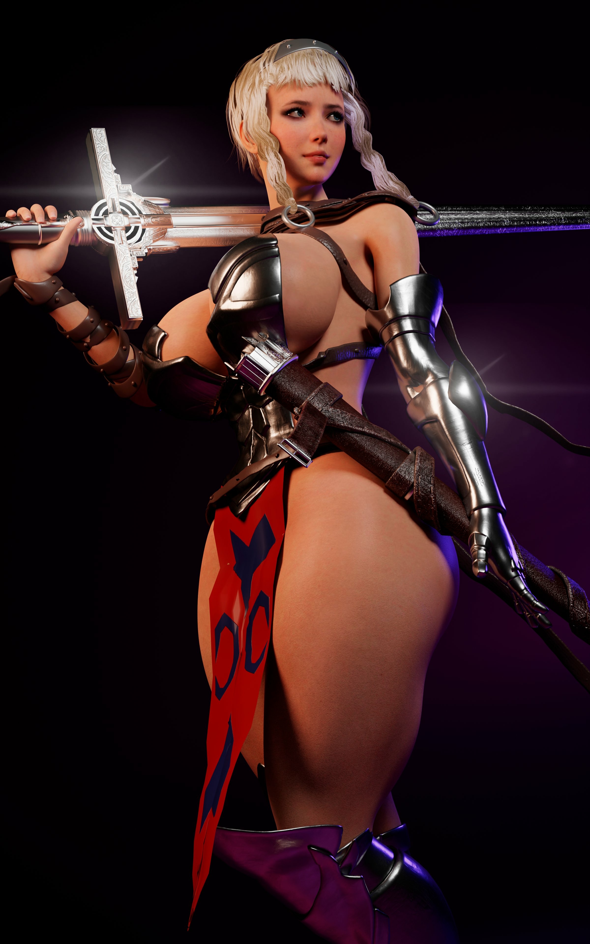 Leina Vance from Queen s Blade! Leina Vance Queen's Blade Bikini Ass Boobs Big boobs Horny Face Sexy 3d Porn
