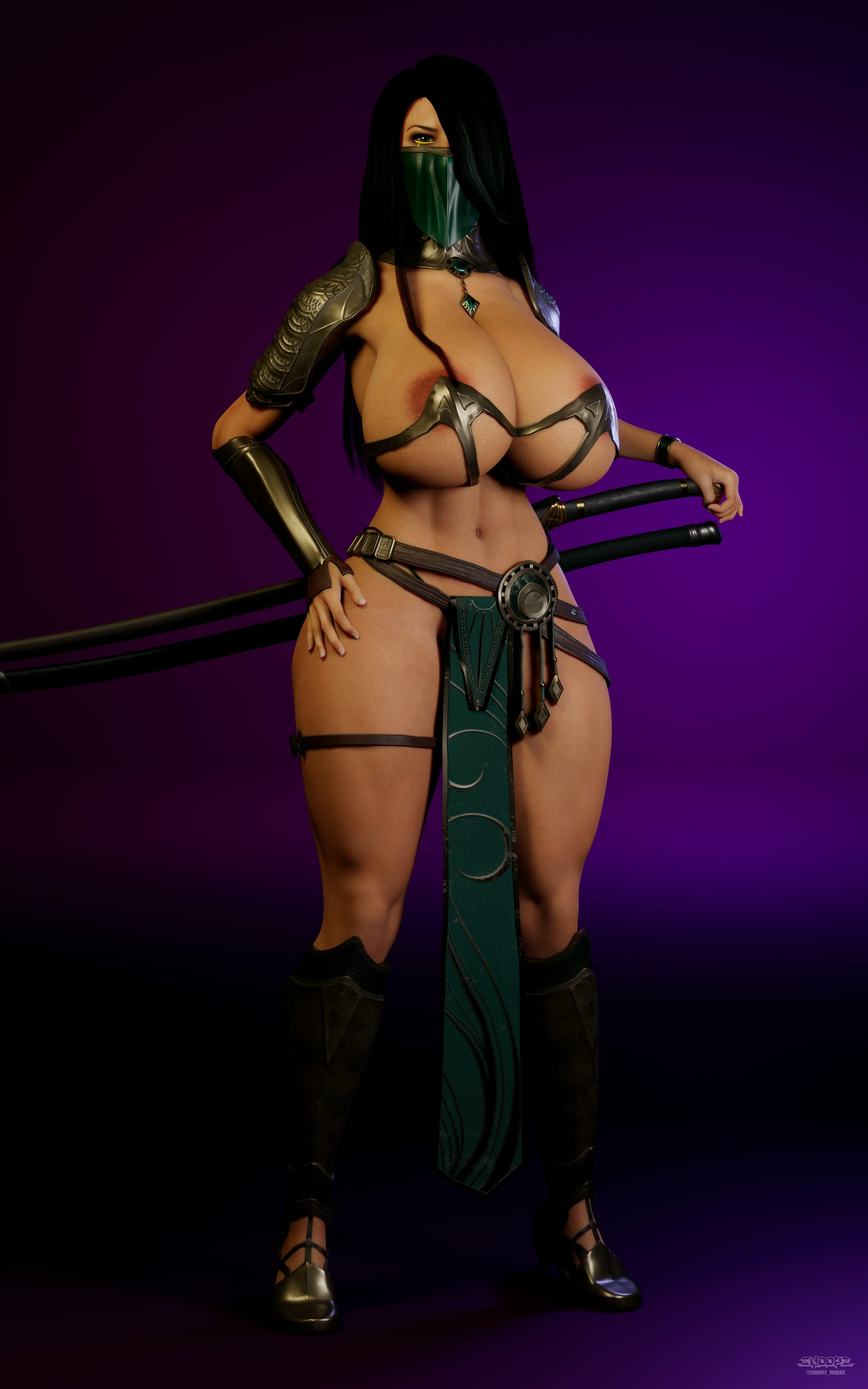 Farah s new outfit showcase! Farah Legend Of Queen Opala Nipples Bikini Ass Boobs Big boobs Horny Face Sexy 3d Porn