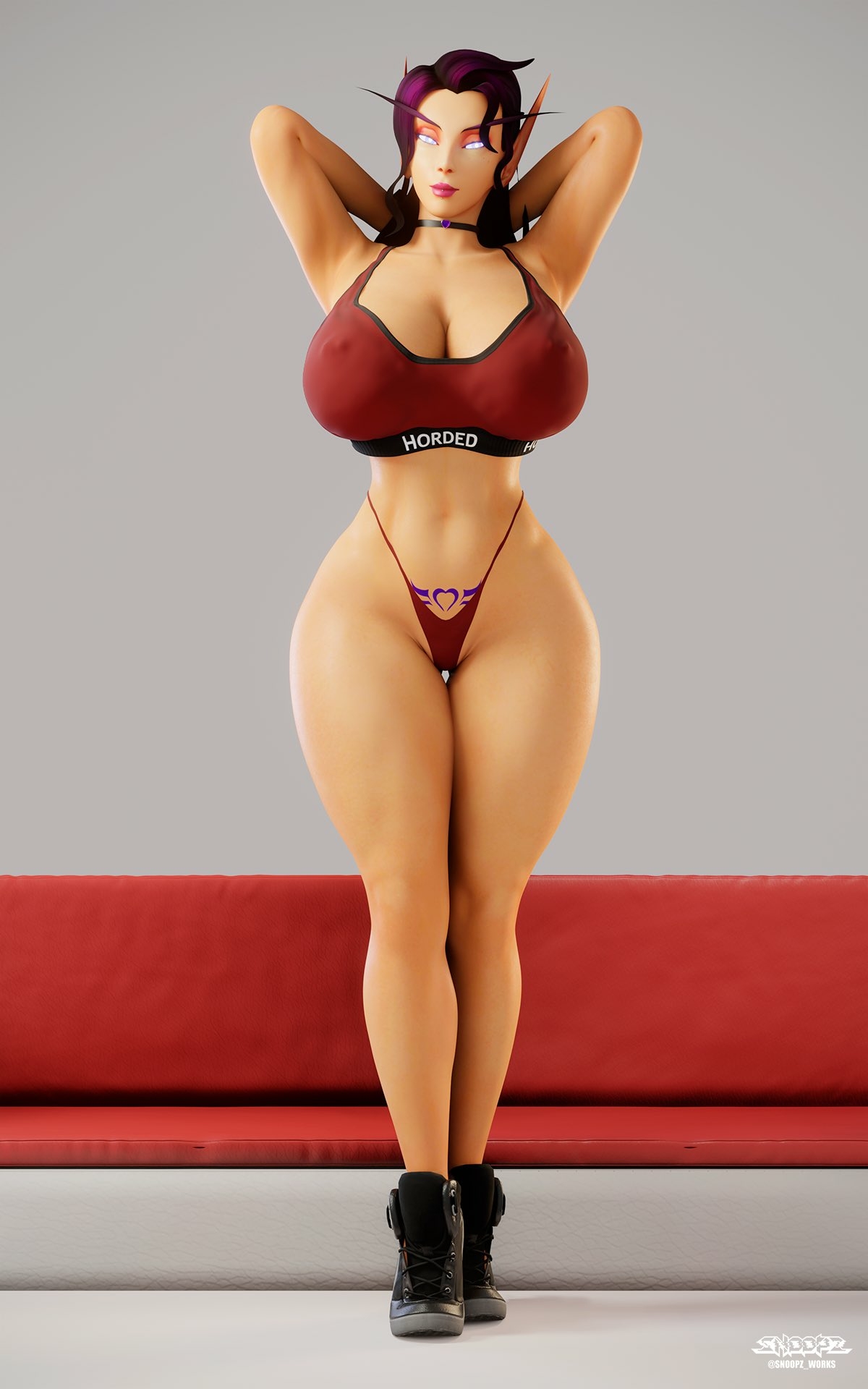 -Horded: Shala’zar (1/2)- World Of Warcraft Original Character Naked Boobs Bikini Lingerie Sexy Lingerie Ass Horny Face Sexy 3d Porn 2