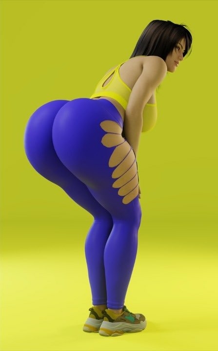 back view  Original Character Back View Boobs Bikini Ass Horny Face Sexy 3d Porn