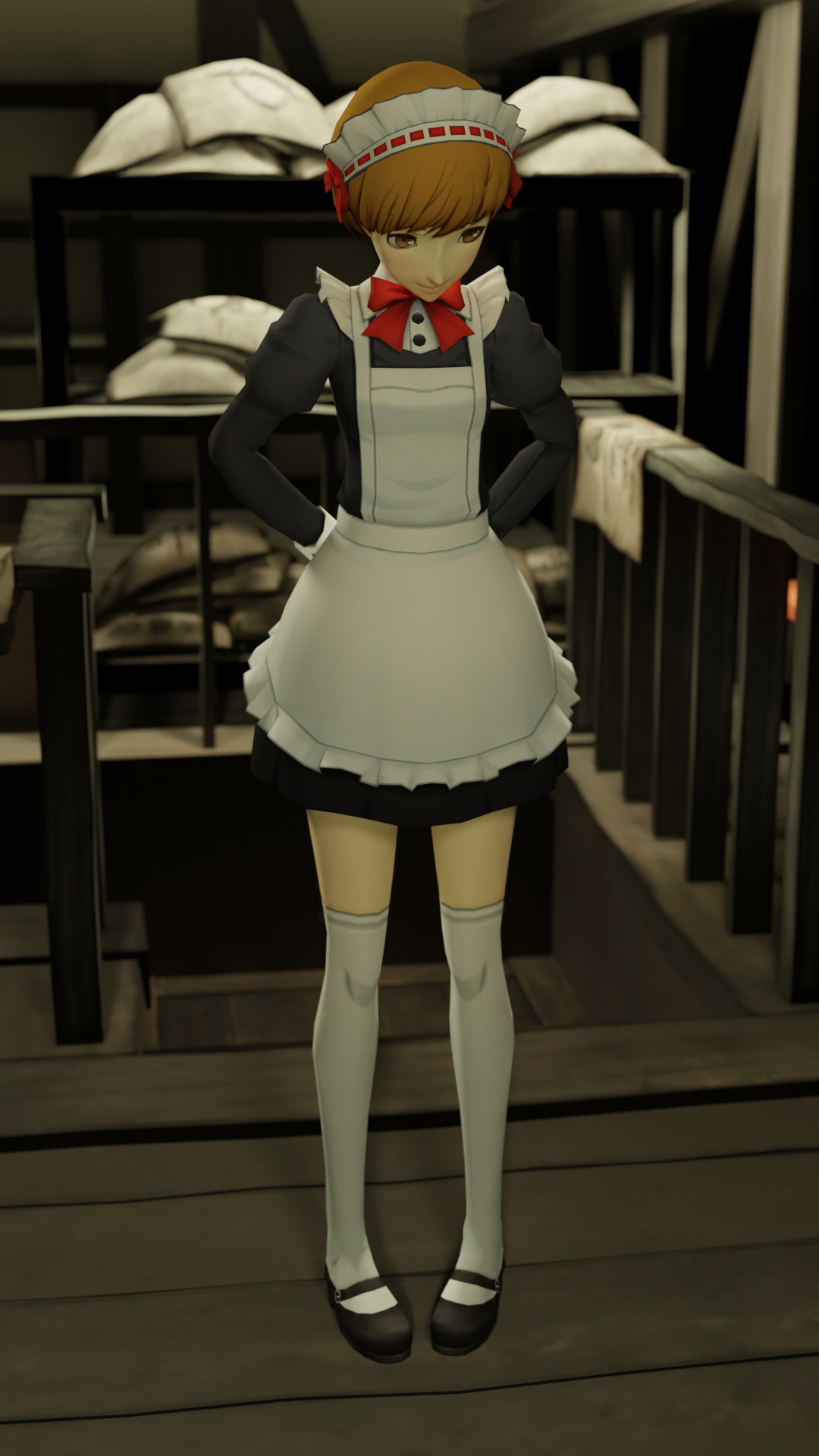 Maid Chie Arrives Chie Satonaka Persona Persona 4 