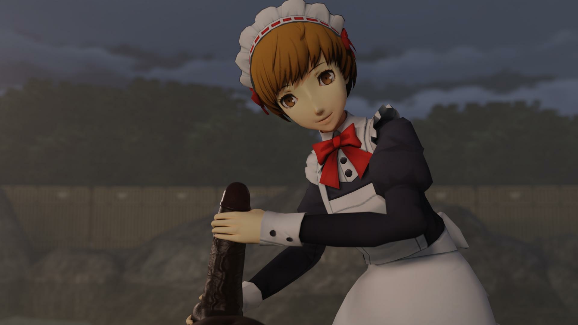 Chies Maid Service 1 Chie Satonaka Persona Persona 4 Bbc