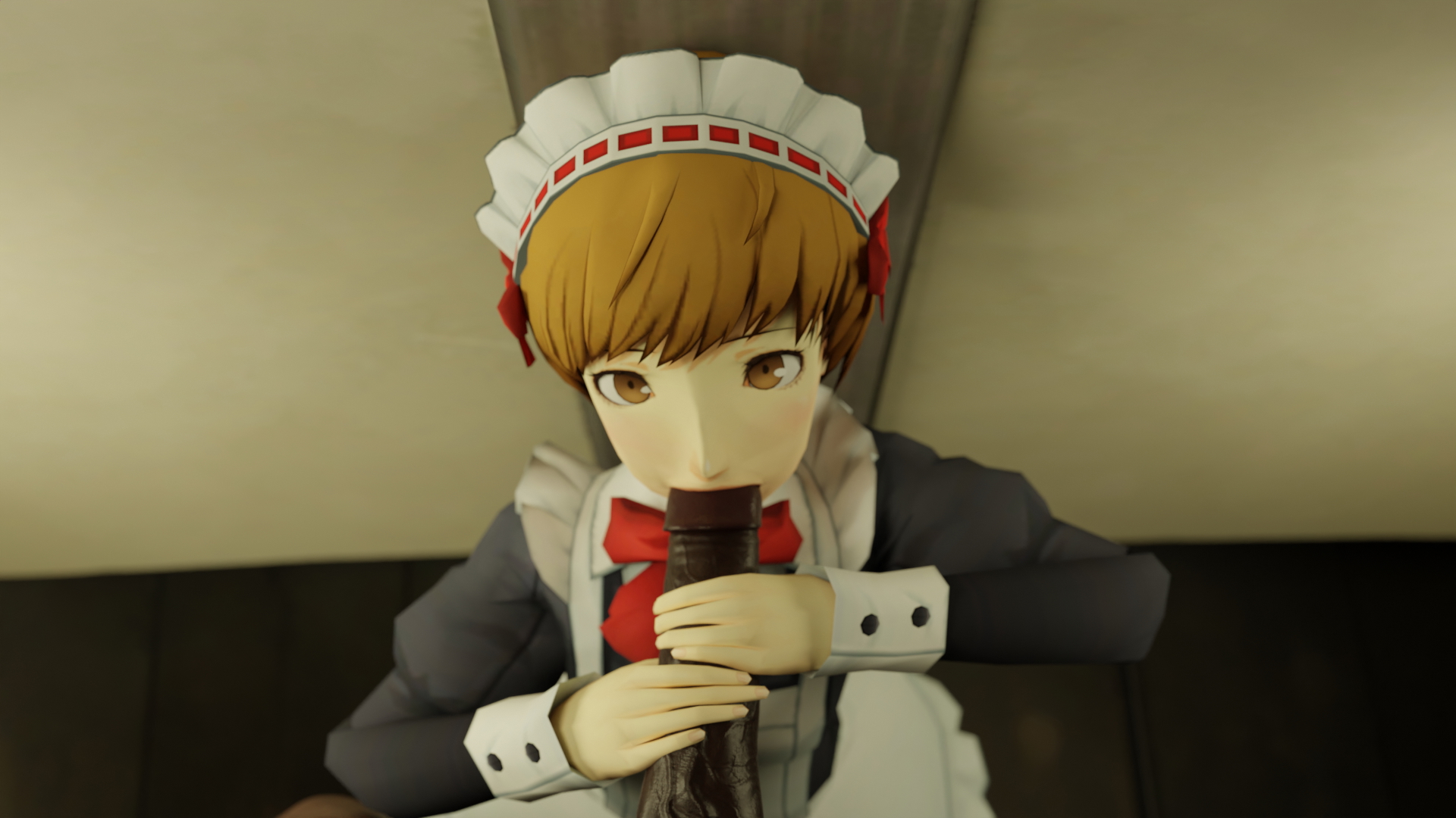 Chies Maid Service 2 Chie Satonaka Persona Persona 4 Bbc