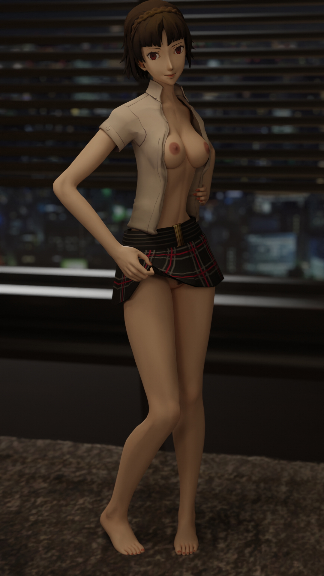 Makoto is stripping Makoto Niijima Persona Persona 5 