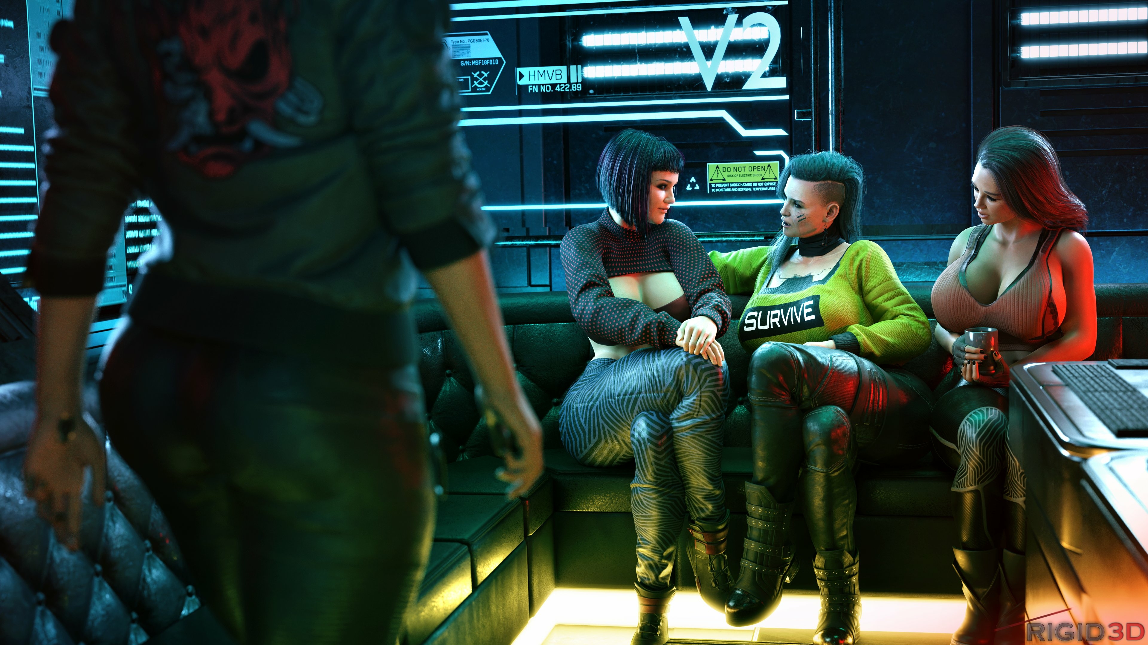 Looks like V wants a different form of payment from Rogue this time. Rogue Amendiares V Cyberpunk Valerie Cyberpunk2077 Futanari Futa Futa On Female Big Dick Dickgirl Sexy Horny Face 3d Porn
