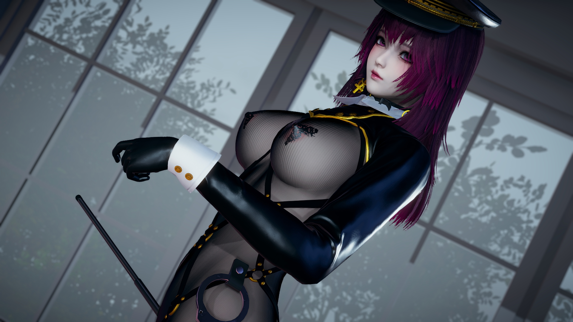 Honey Select 2 Sexy Cop Honey Select 2 Police Cop Sexy Outfit Handcuff Character Game Videogame 8