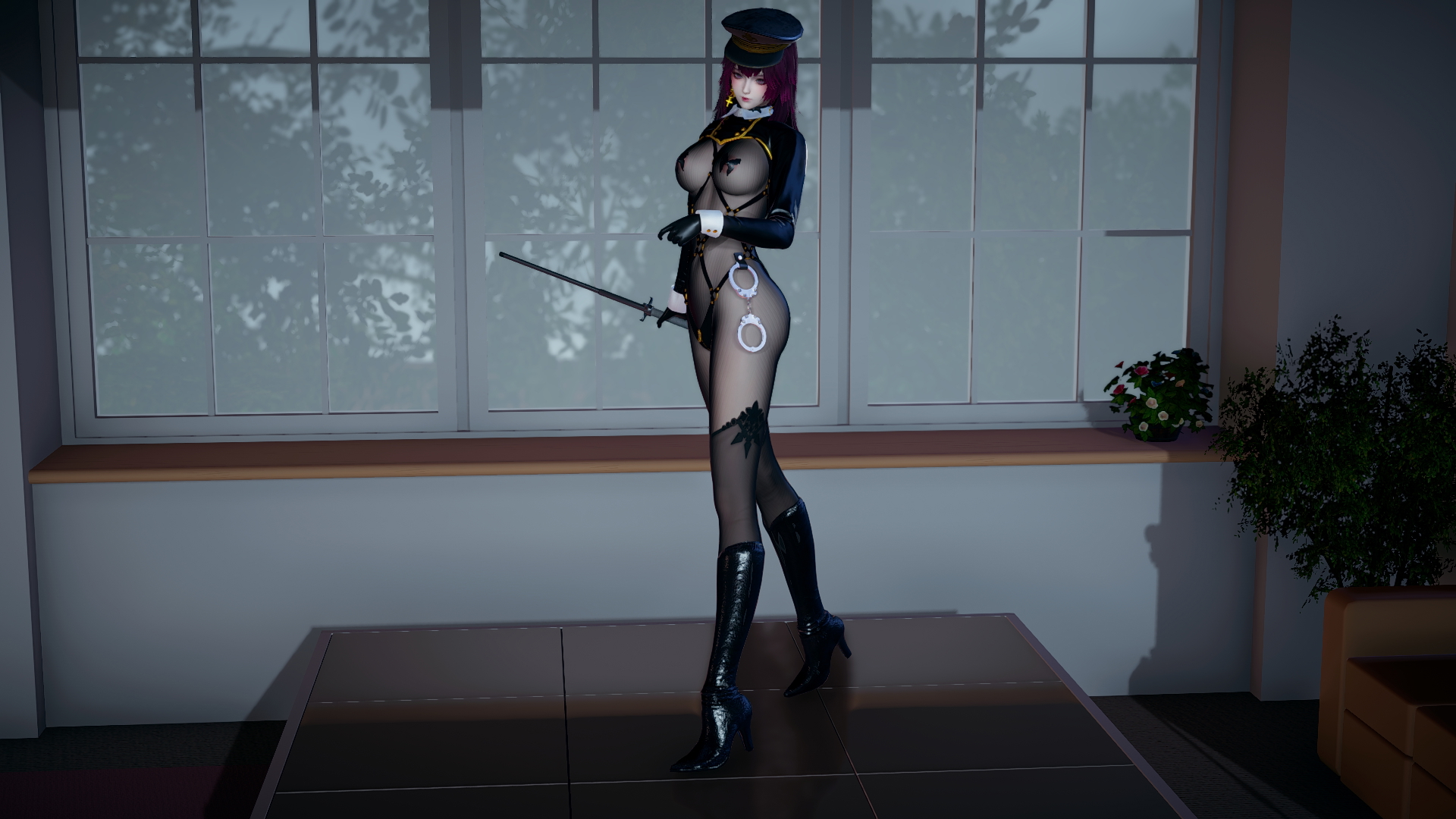 Honey Select 2 Sexy Cop Honey Select 2 Police Cop Sexy Outfit Handcuff Character Game Videogame 10