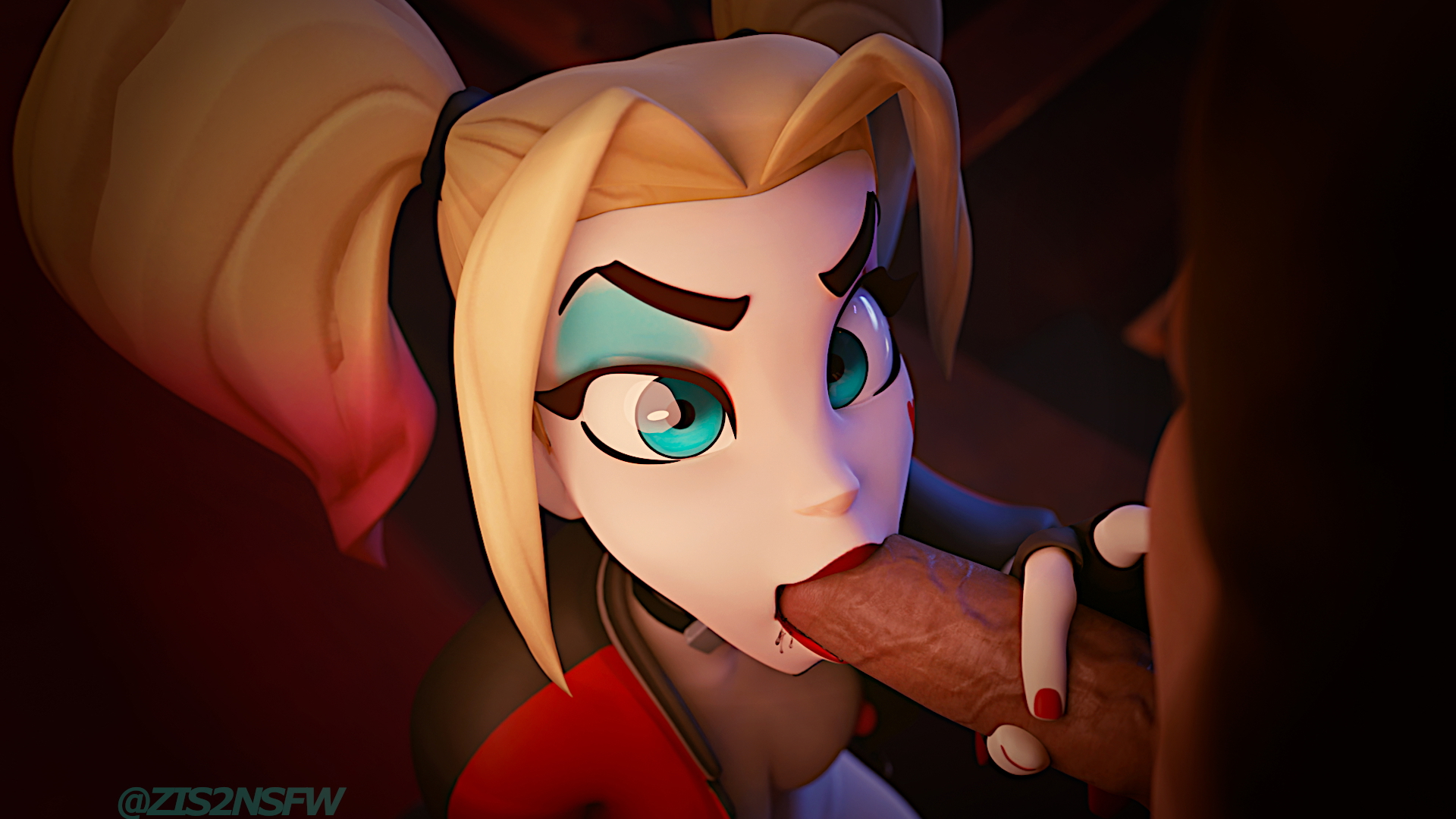 Harley Sucks Multiversus Harley Quinn Blowjob Sucking Cock