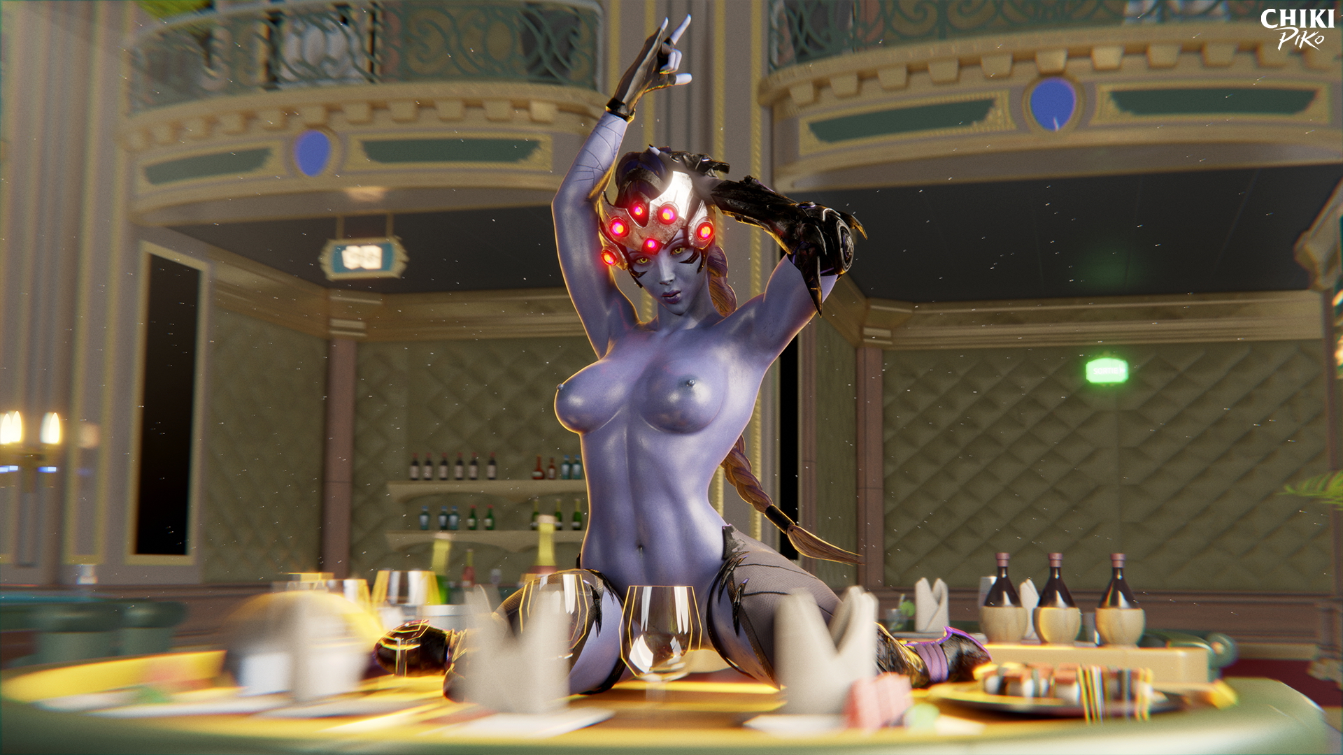 Widowmaker Overwatch Widowmaker Widowmakeroverwatch Legs Boobs Big Tits Big Ass Big Booty Striptease Stripper Stripping Rule34 Rule 34