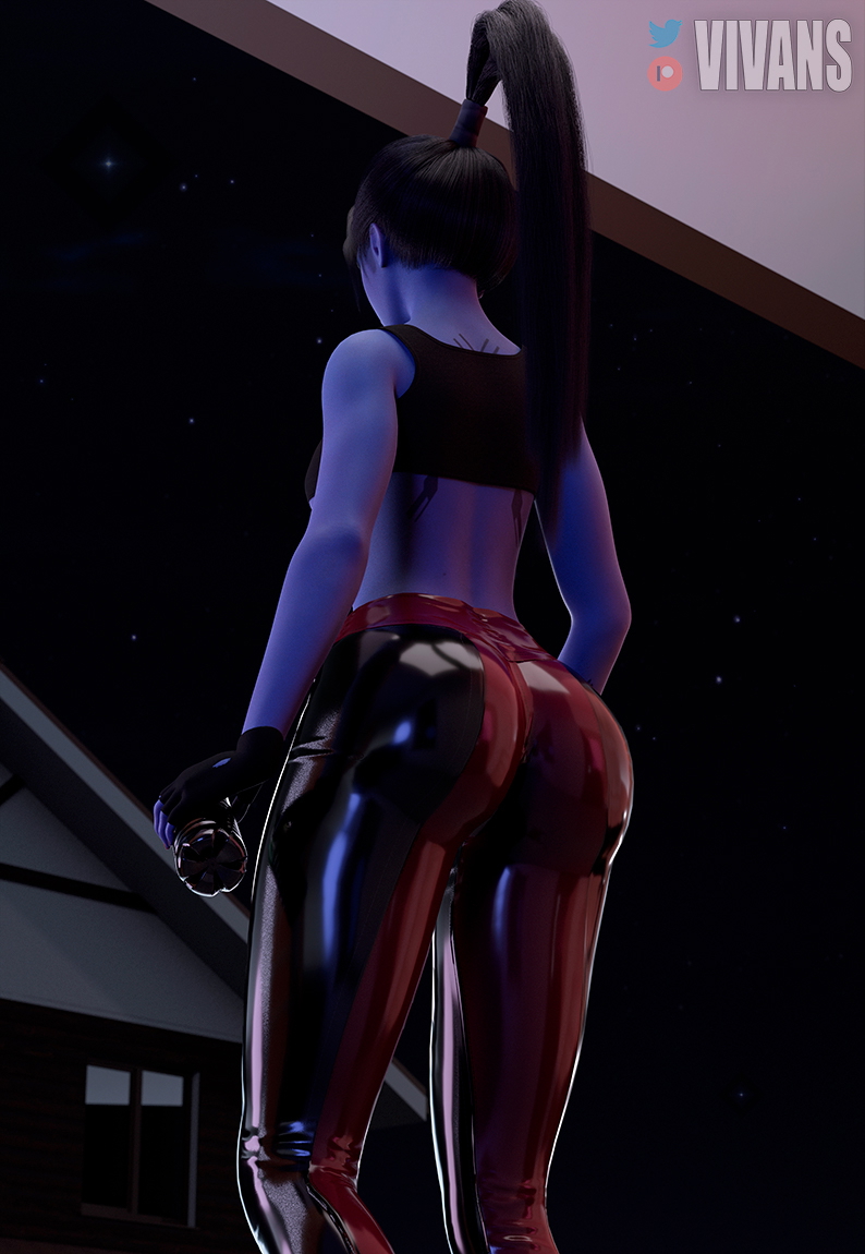 Widowmaker. Beautiful Night Overwatch Widowmaker Widowmakeroverwatch Ass Booty Latex