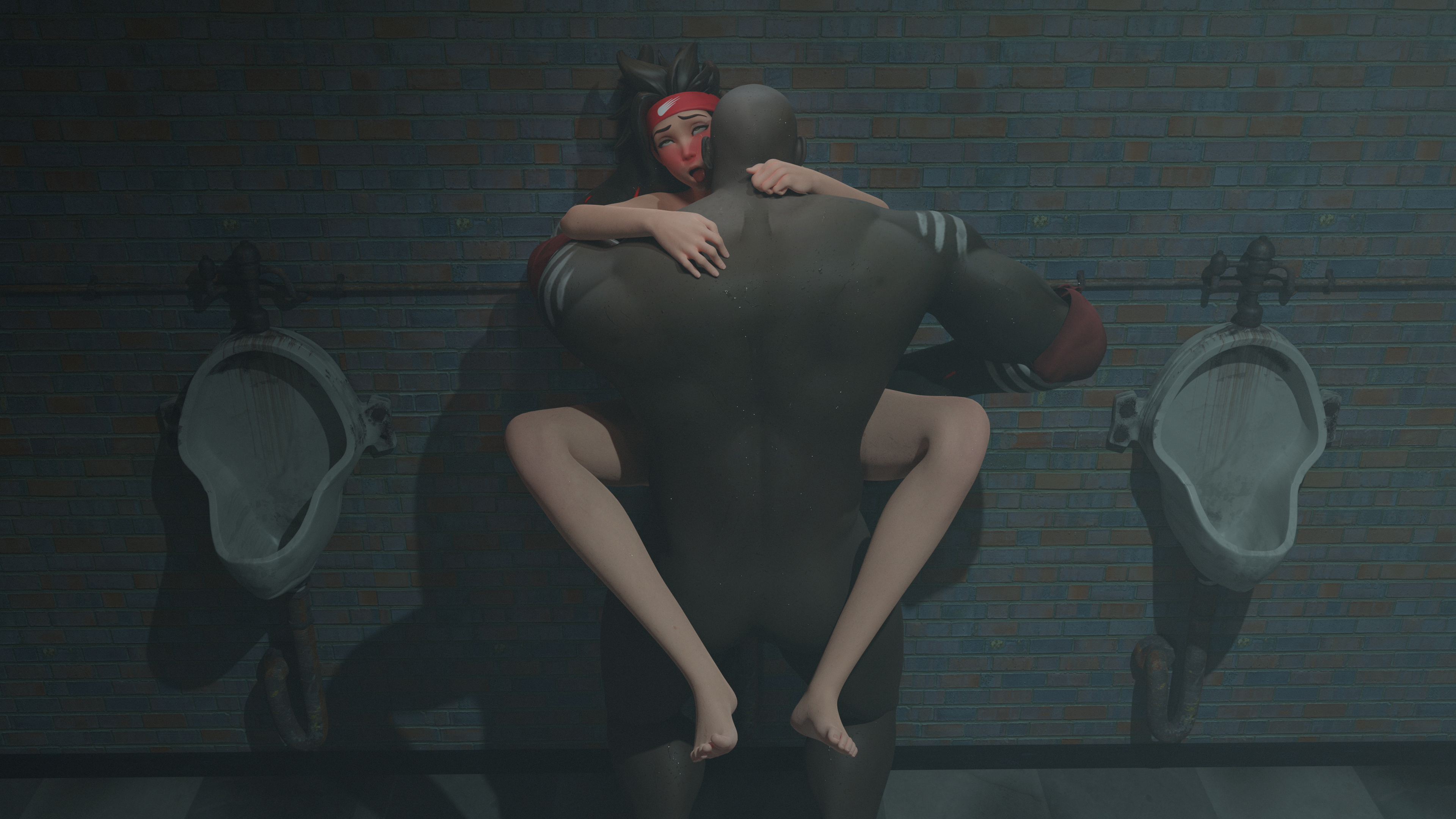 Public Toilet Tracer 3 Overwatch Tracer Doomfist Toilet Bathroom Rimjob Drinking Cum Bbc Sweaty Sweat Kissing Kiss 30