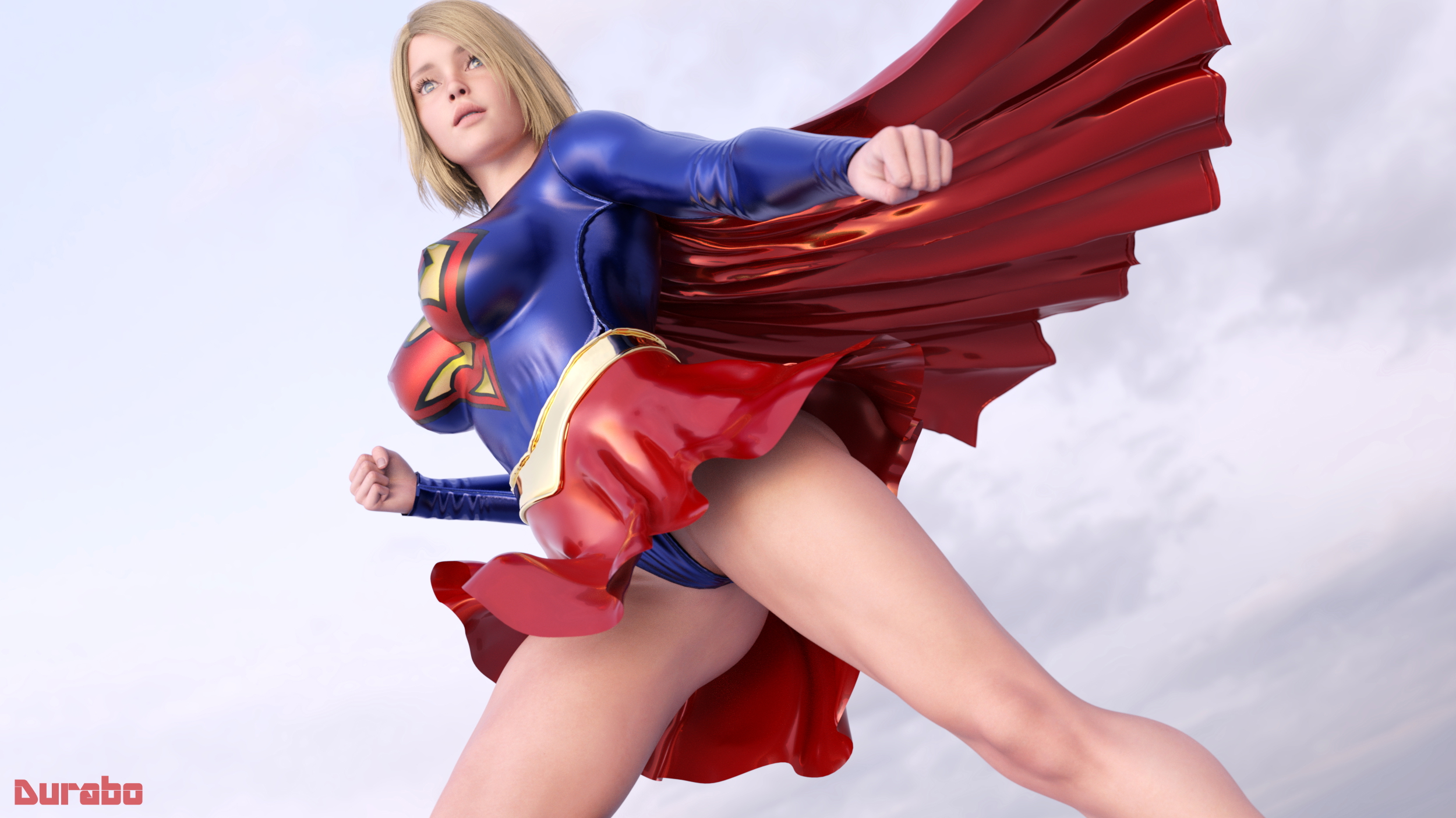Supergirl Supergirl Dc Comics Fingering Feet Big Tits Big boobs Solo Pinup