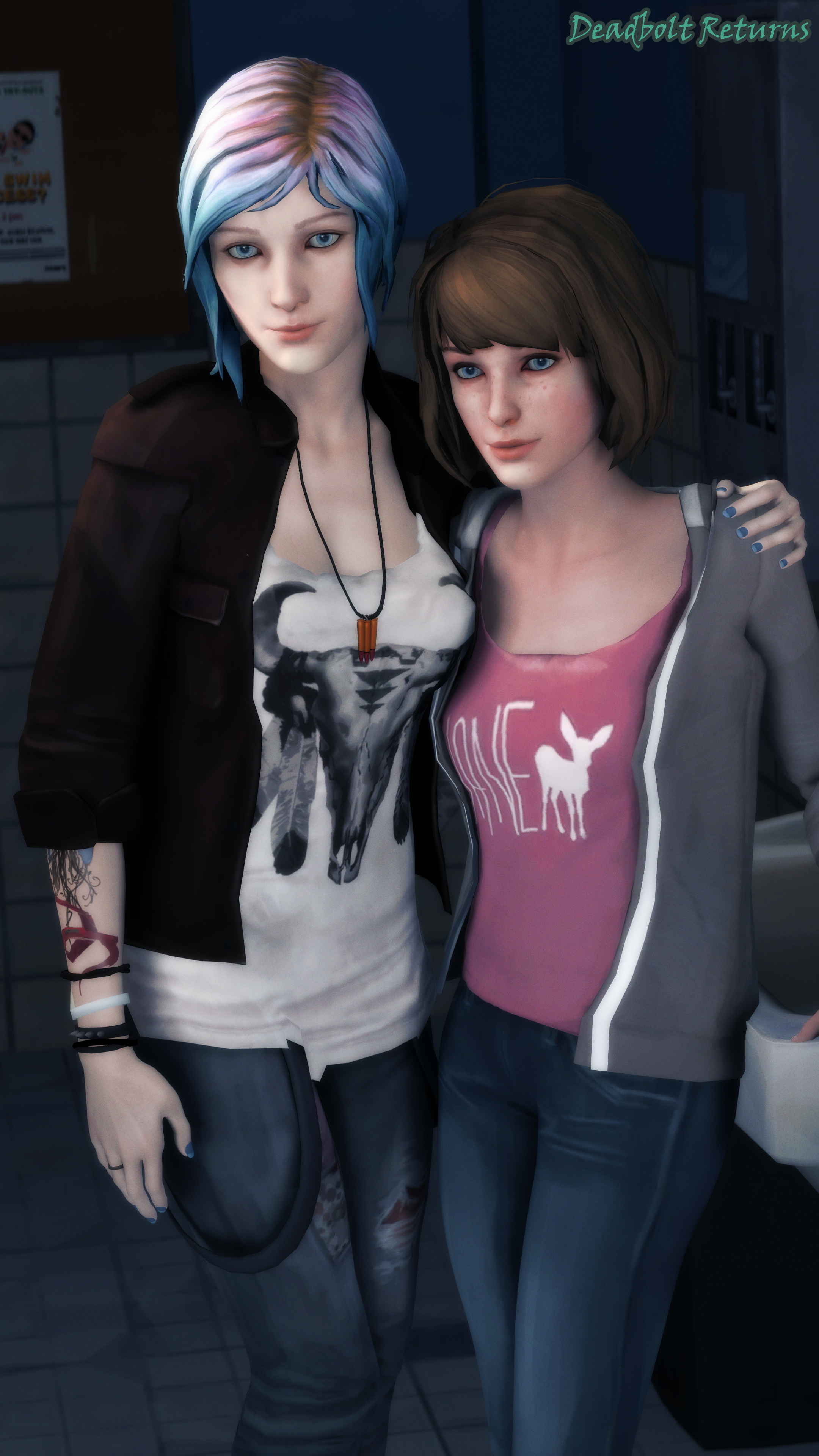 Chloe and Max BJ in the Bathroom Chloe Price Max Caulfield Life Is Strange Life Is Strange Max Nsfw Rule34 Rule 34 R34 Sfm Source Filmmaker Threesome Double Blowjob